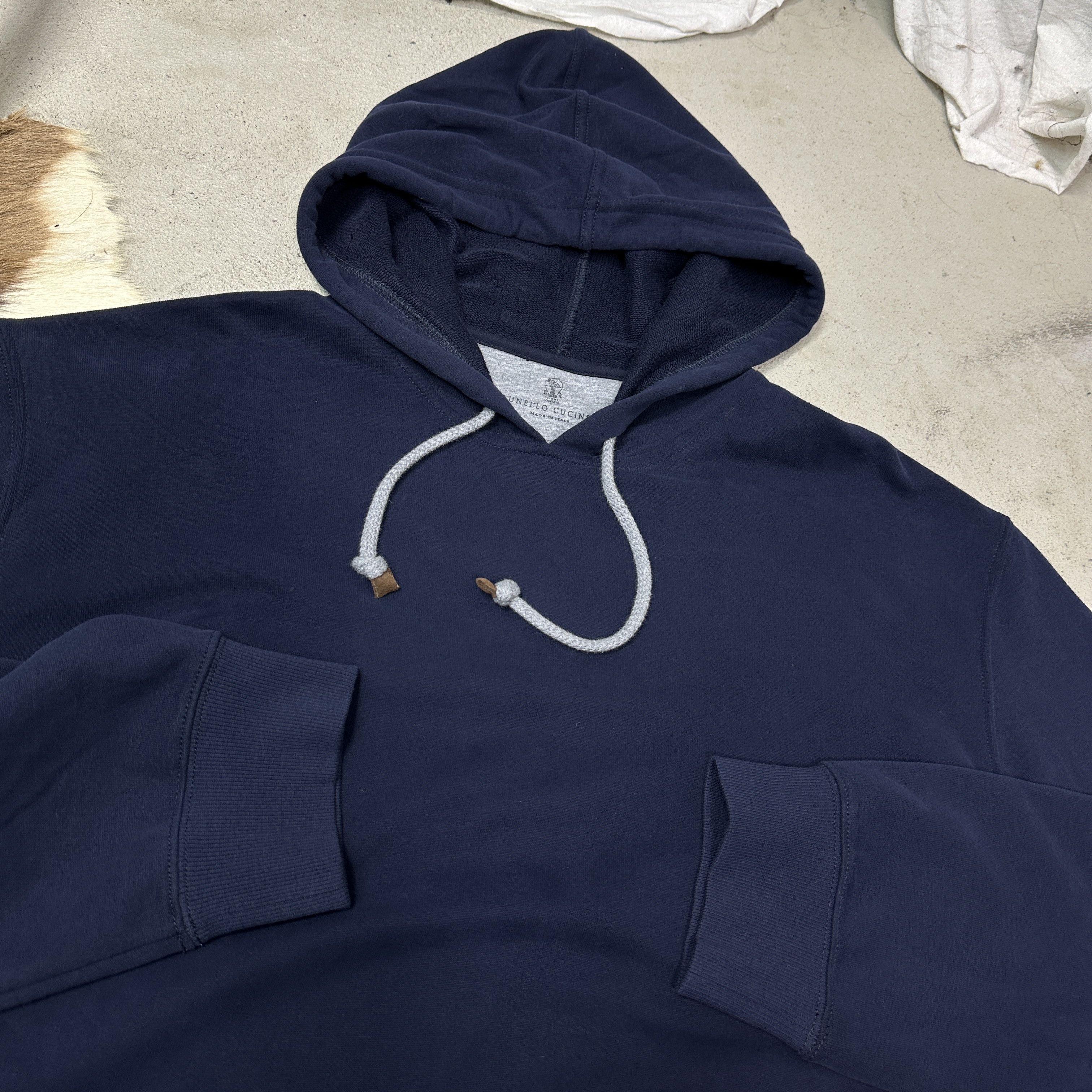 Brunello Cucinelli Vintage Streetwear Oversize Brunello Cucinelli Hoodie Y2K Size US XXL / EU 58 / 5 - 7 Thumbnail