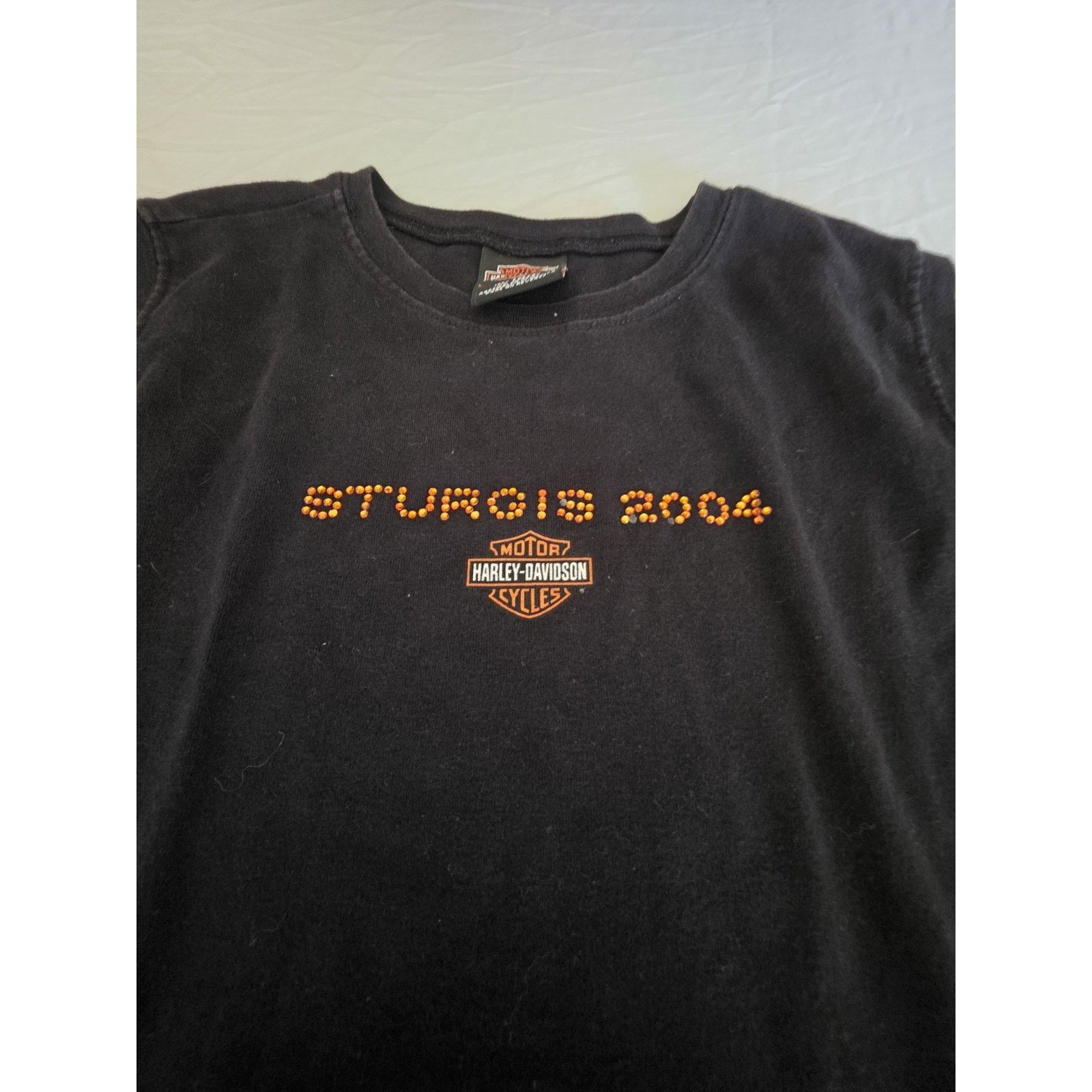 Other Sturgis 2004 Women's Black Cropped Tank Top Size Large Size L / US 10 / IT 46 - 3 Thumbnail