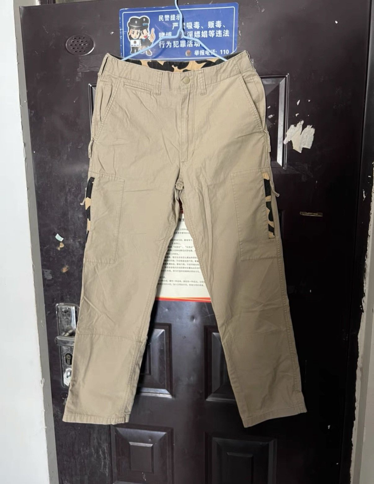 Bape BAPE OG Nigo era khaki camouflage cargo pants, ape head Size US 34 / EU 50 - 1 Thumbnail