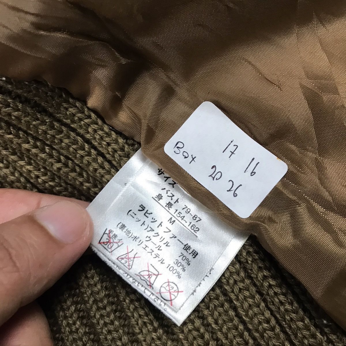 Designer × Japanese Brand Fur Winter cropped design knitwear long sleeve jacket Size US XS / EU 42 / 0 - 14 Thumbnail