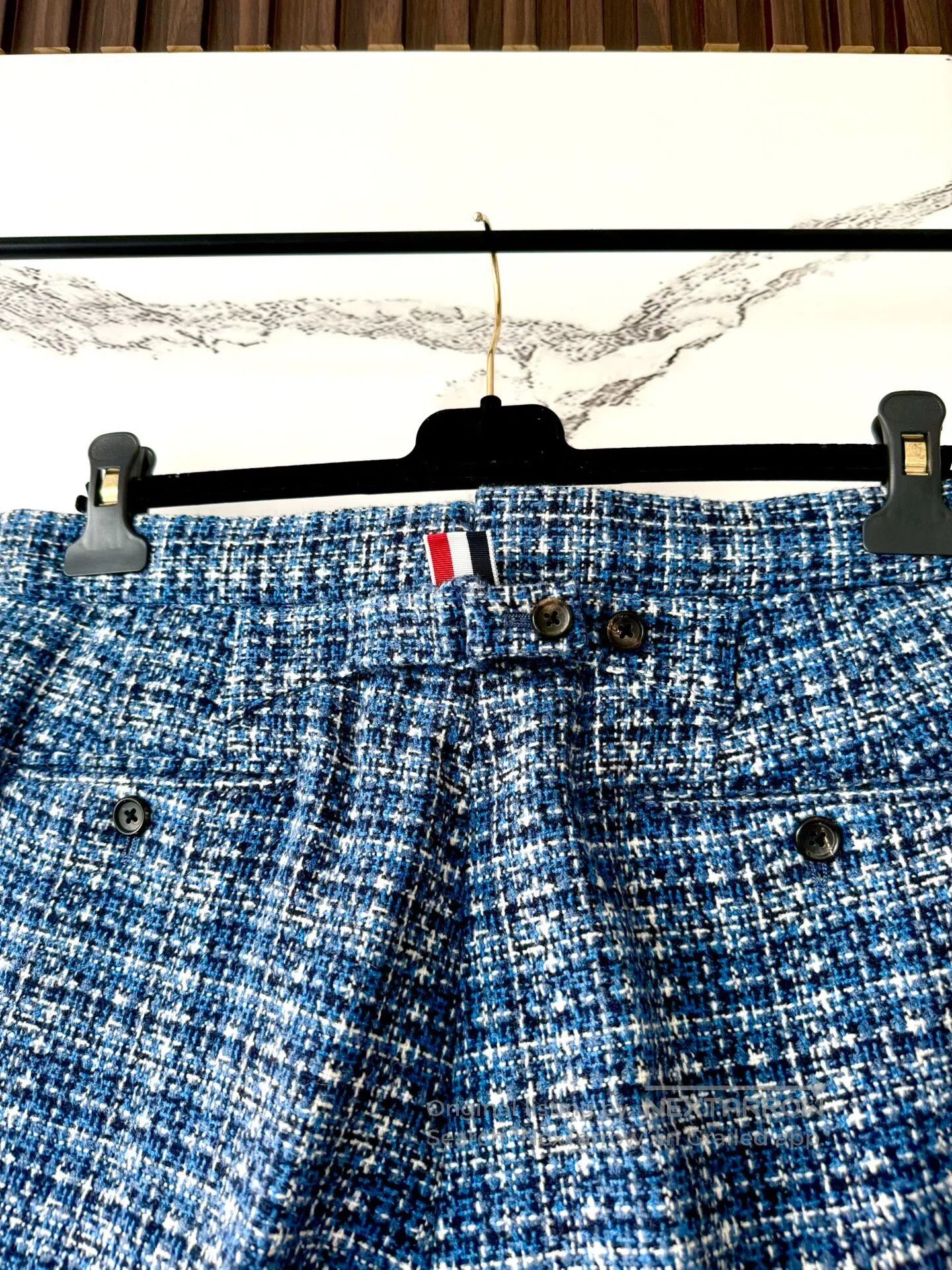 Thom Browne Thom Browne Blue Cross-Grain Snowflake Wool Blazer Suit| Size US L / EU 52-54 / 3 - 5 Thumbnail