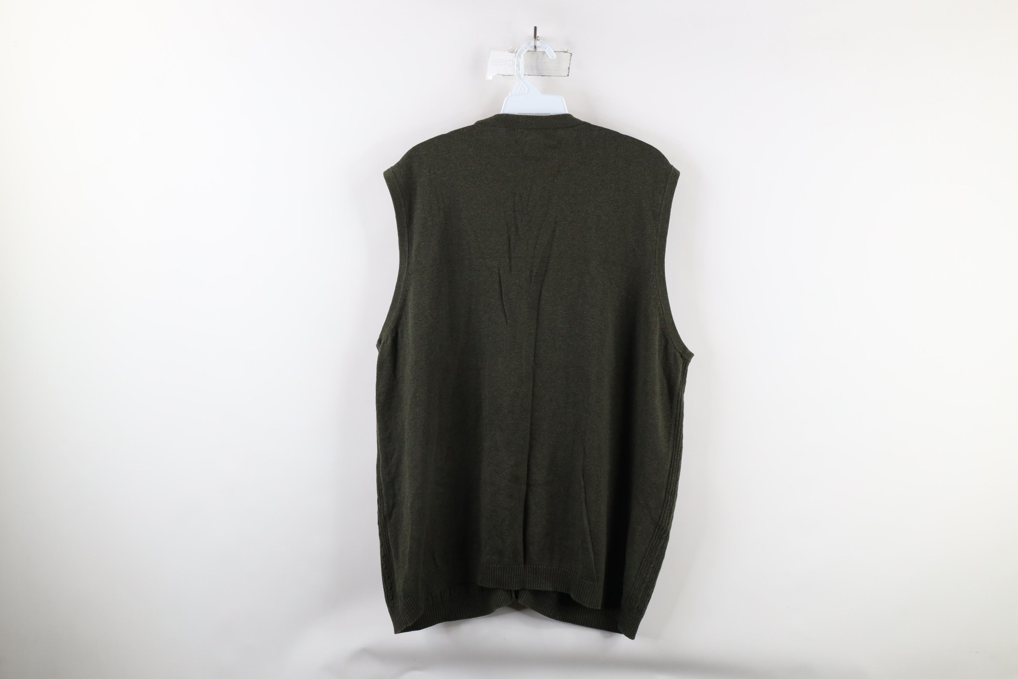 Vintage Vintage 90s Streetwear Cable Knit Cardigan Sweater Vest Size US L / EU 52-54 / 3 - 5 Thumbnail