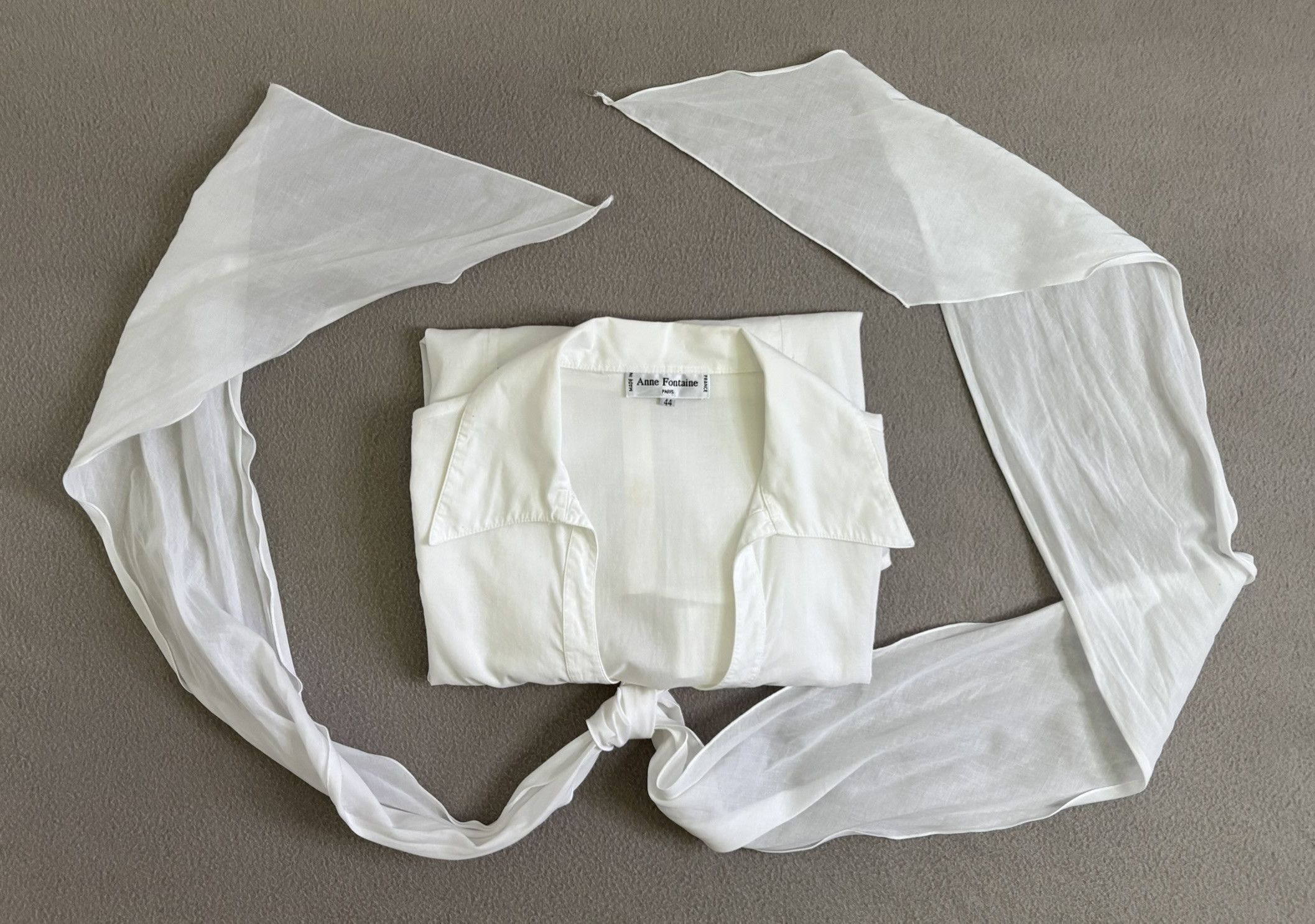 ANNE FONTAINE × Vintage Anne Fontaine White shirt size 44 Size L / US 10 / IT 46 - 16 Thumbnail