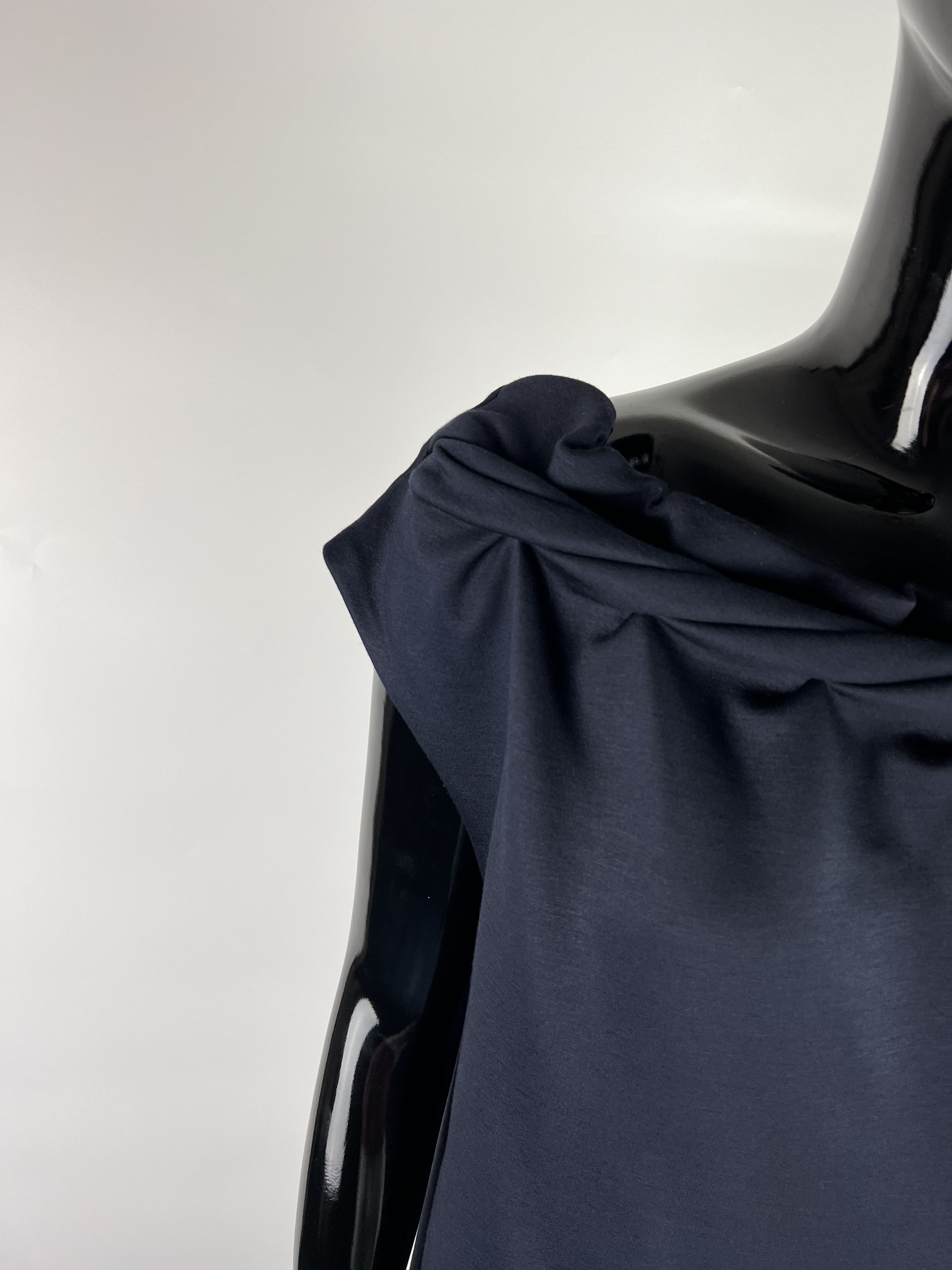 Cos COS Navy Blue Sleeveless Midi Dress Size M Size M / US 6-8 / IT 42-44 - 5 Thumbnail