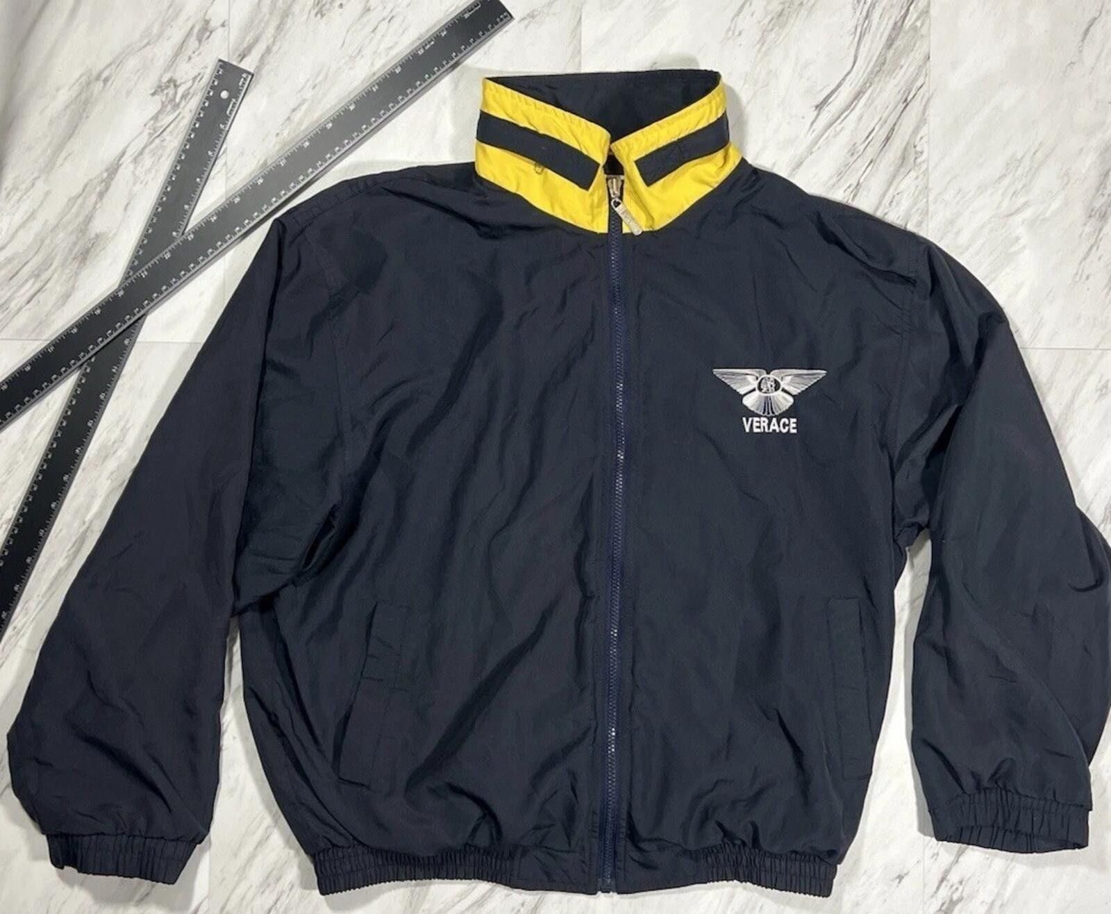 Versace Vintage Verace Style Windbreaker Jacket Black Yellow L #9 Size US L / EU 52-54 / 3 - 1 Thumbnail