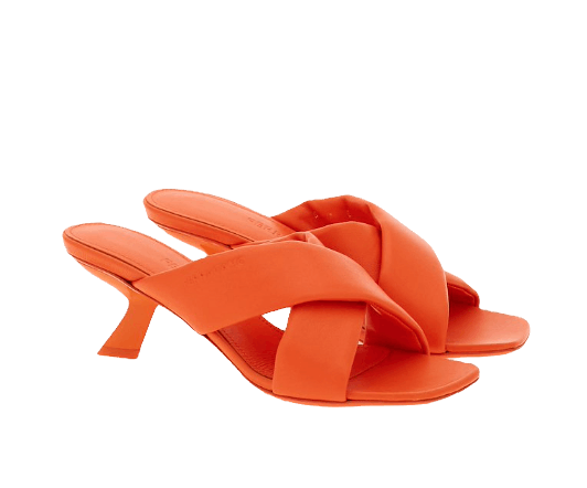 Salvatore Ferragamo o1s1rm0824 Aludra 55 Mules in Orange Size US 6.5 / IT 36.5 - 2 Thumbnail