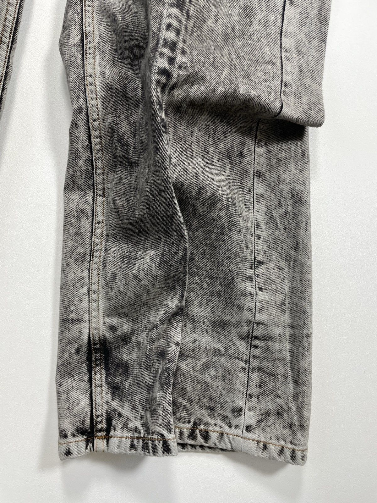 Y/Project S/S 23 ‘Wire’ Acid Washed Gray Denim Jeans Size US 34 / EU 50 - 7 Thumbnail