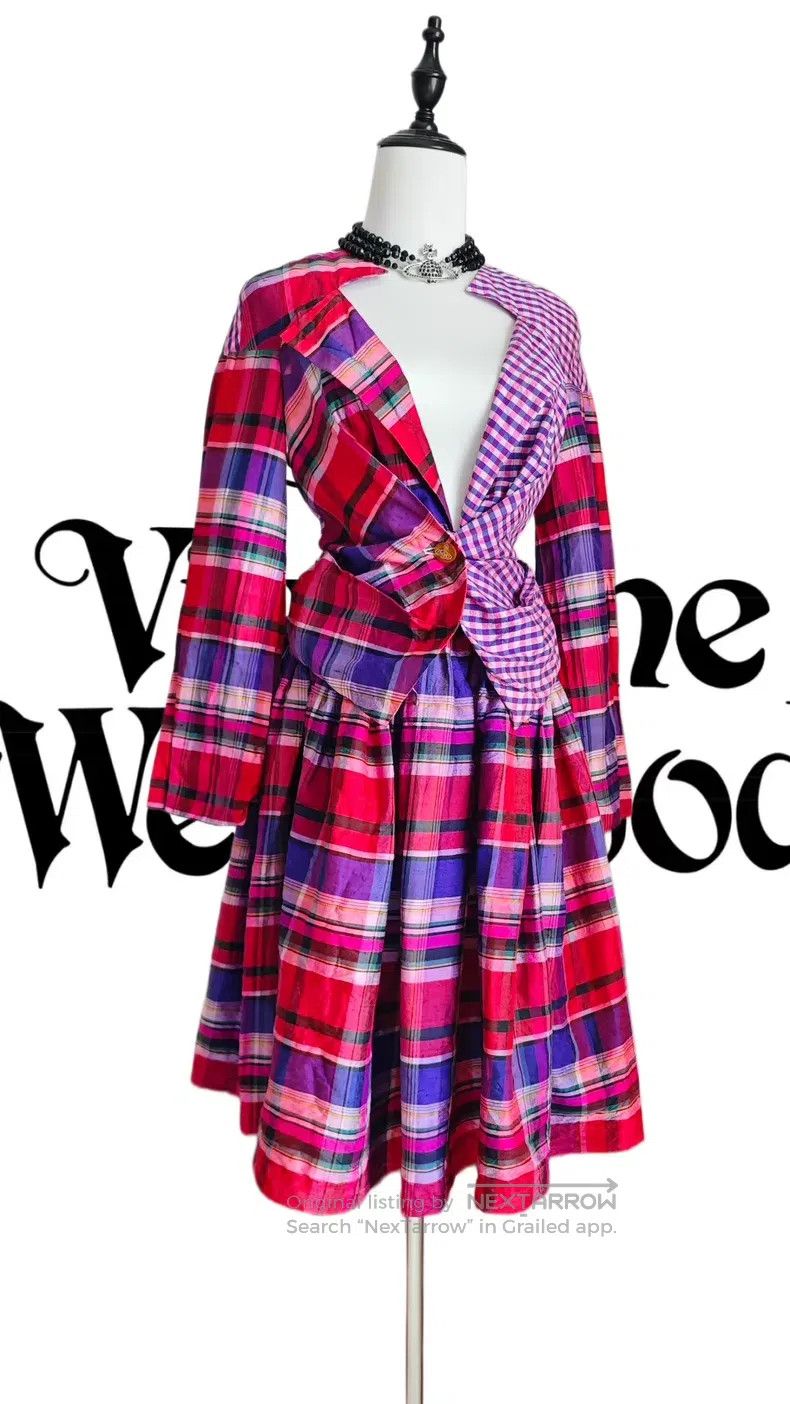 Vivienne Westwood Vivienne Westwood Plaid Patchwork Suit Size XS / US 0-2 / IT 36-38 - 2 Thumbnail