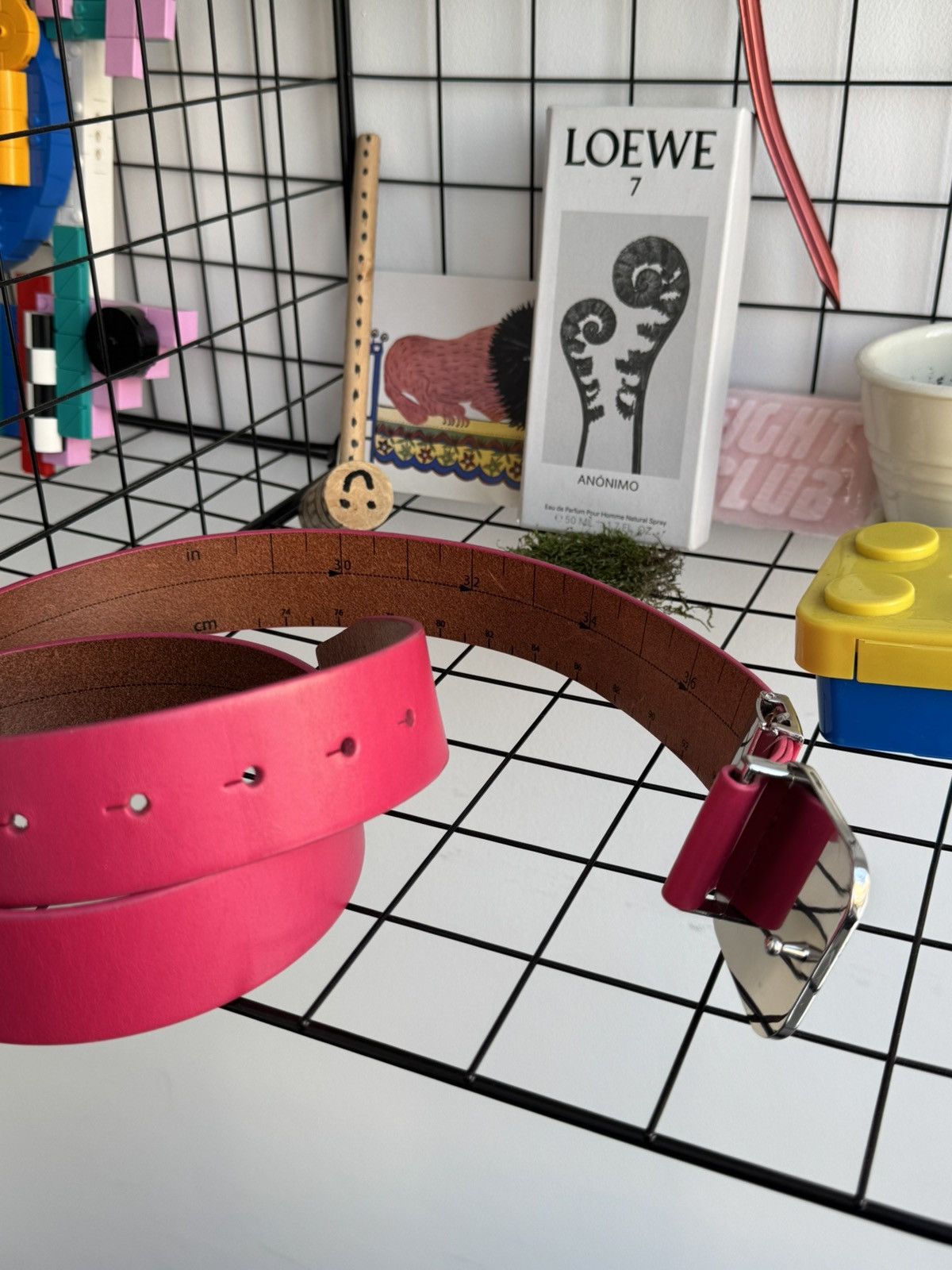 Puma Puma Pink Leather Belt Y2K Size ONE SIZE - 4 Thumbnail