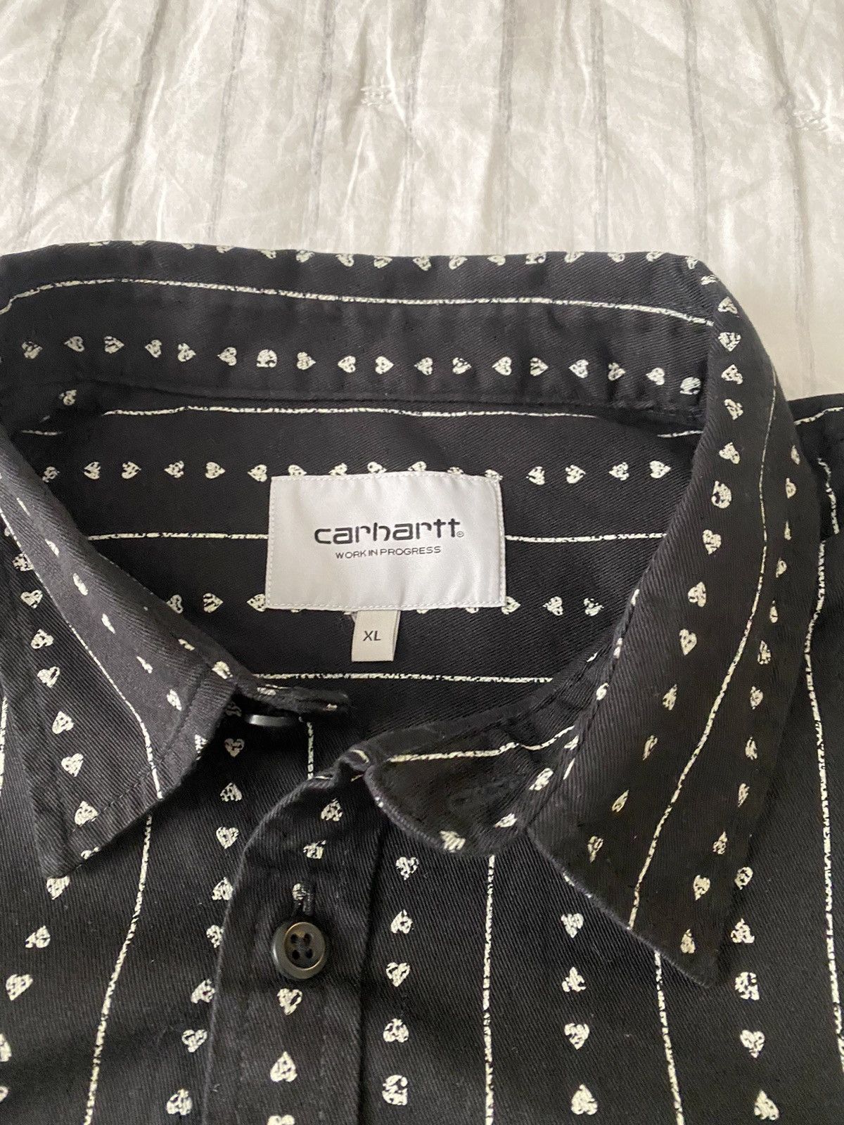 Carhartt Wip Carhartt WIP S/S Drewe Heart Pinstripe Shirt XL NWT Size US XL / EU 56 / 4 - 6 Thumbnail
