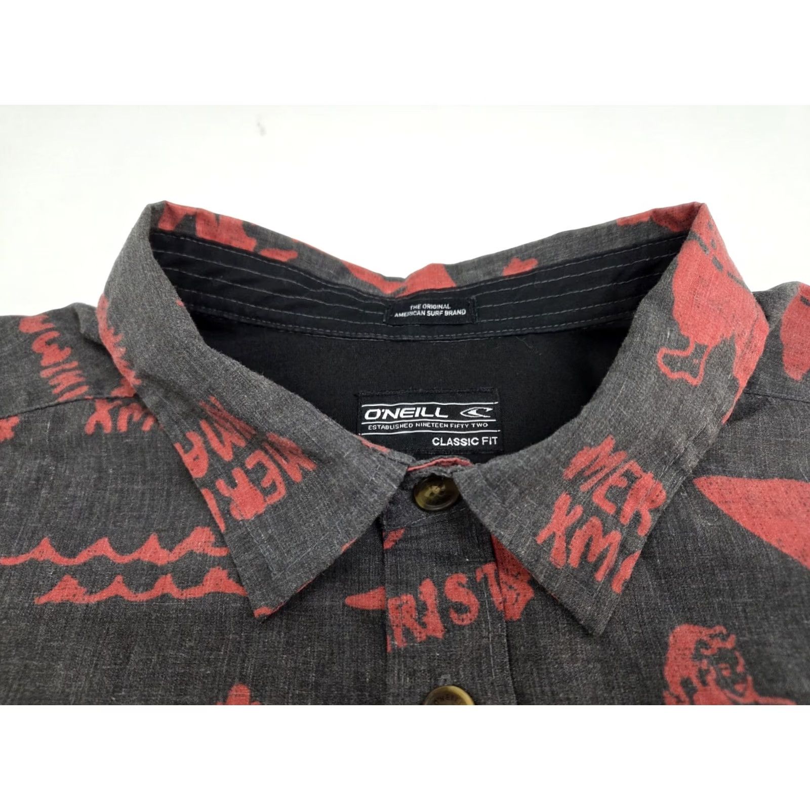O'Neill O'Neill Hawaiian Xmas Shirt L Classic Fit Button Up Short Sleeve Men's Size US L / EU 52-54 / 3 - 2 Thumbnail