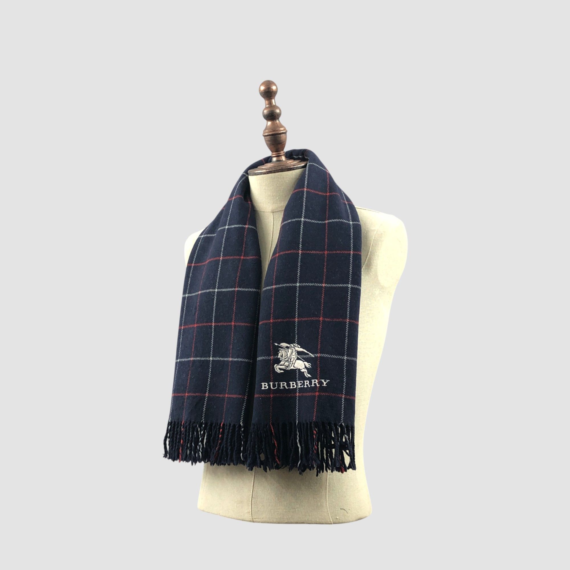 Burberry Vintage Burberry Scarf Muffler Wool Stole Shawls Scarves Size ONE SIZE - 2 Thumbnail