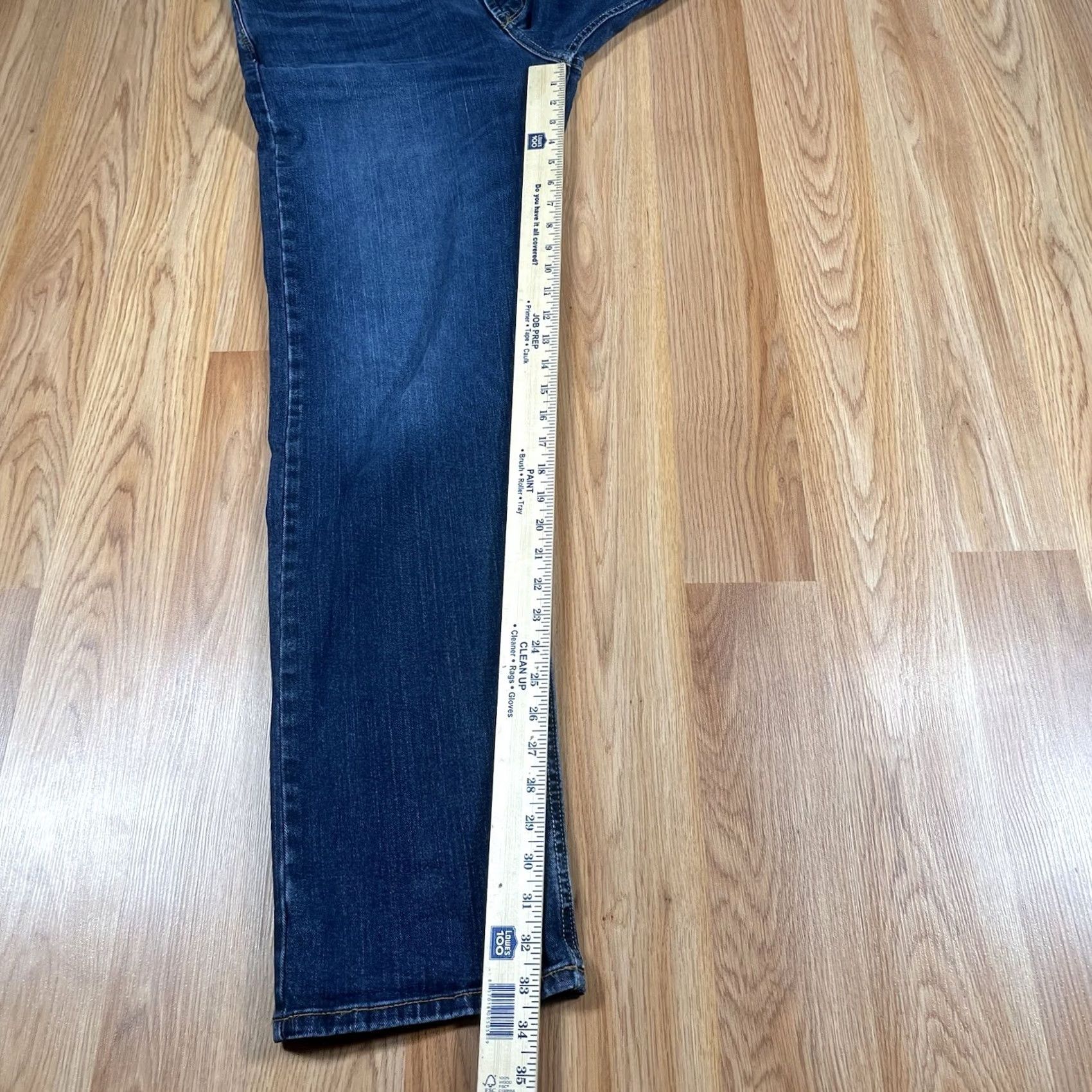 Wrangler Wrangler Jeans Pants Men Regular 34Wx34L Straight Denim Blue Wash 5-Pocket Belt Loops Zipper Jeans Mens Size US 34 / EU 50 - 6 Thumbnail