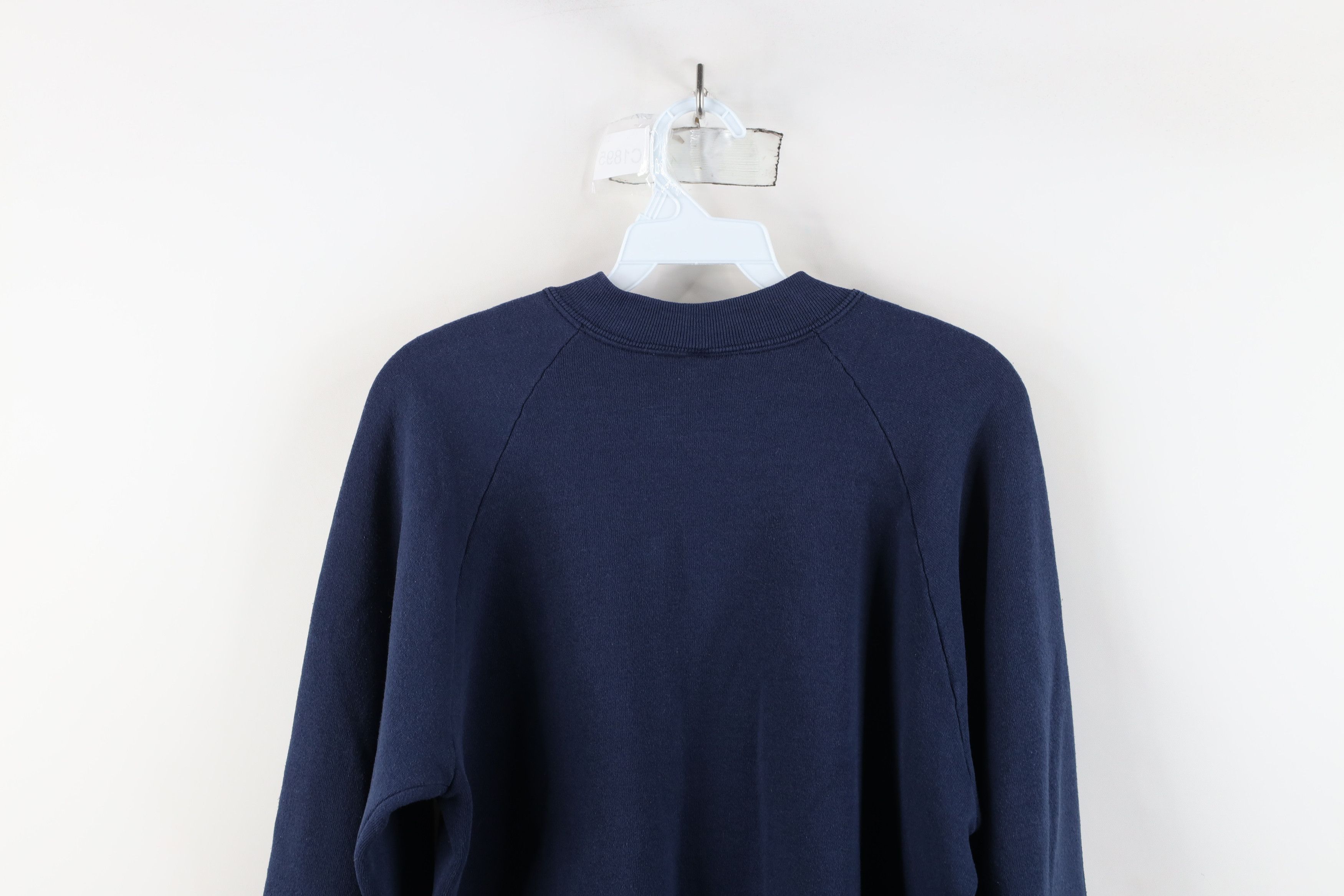 Vintage Vintage 90s Streetwear 105.5 M 3WM Radio Sweatshirt Blue USA Size L / US 10 / IT 46 - 11 Thumbnail