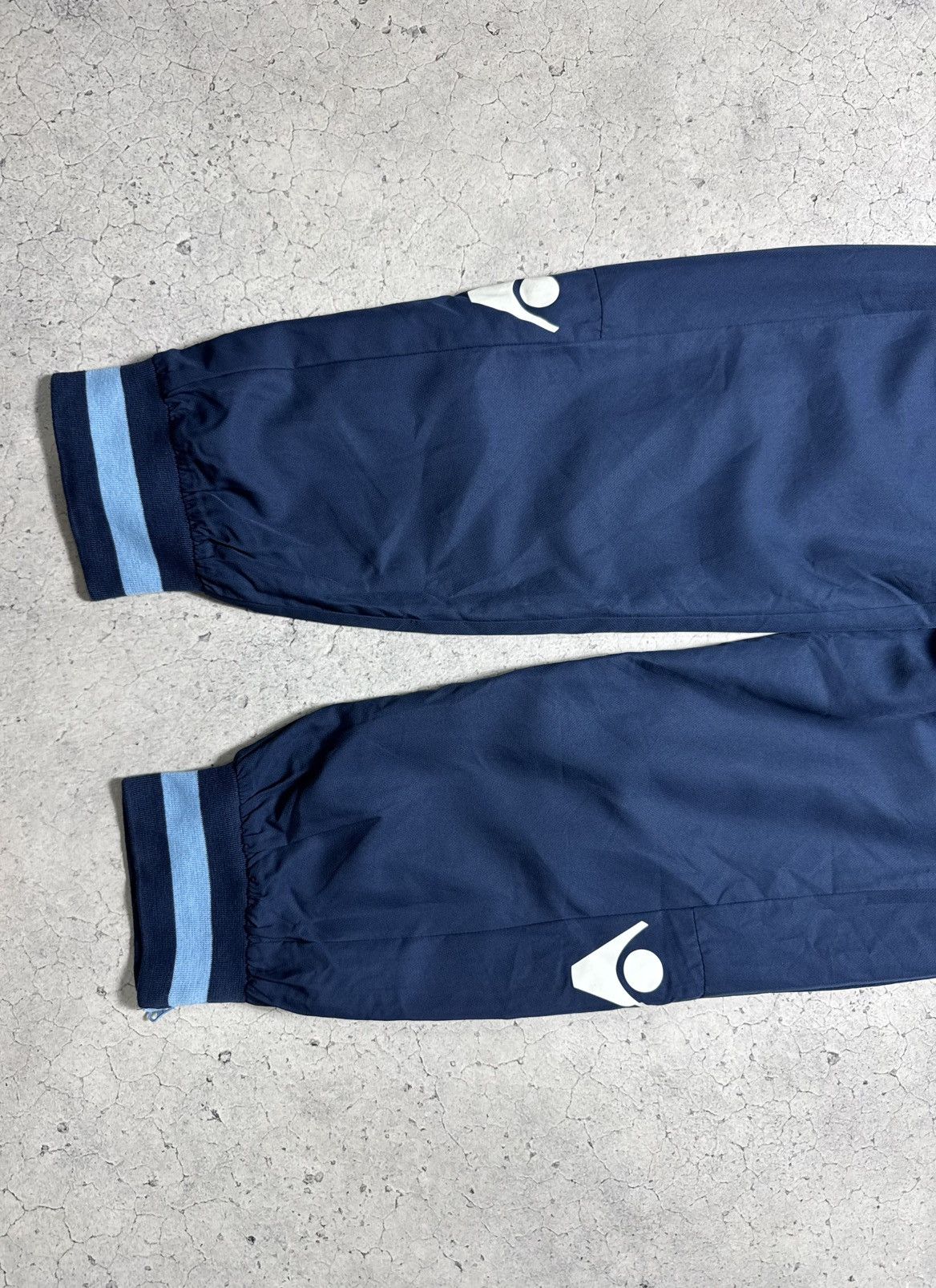 Macron Macron FC Lazio Nylon Football Track Pants Drill Soccer Size US 36 / EU 52 - 2 Thumbnail
