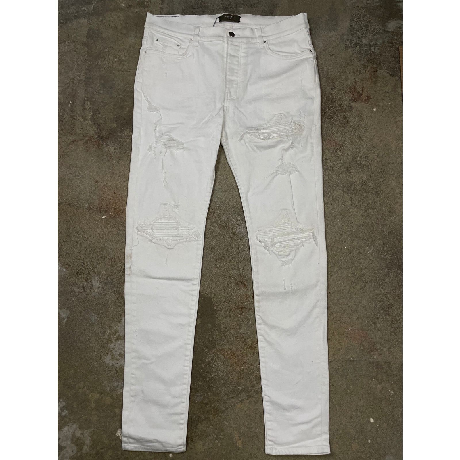 Amiri Amiri MX1 White White 38 Used Size US 38 / EU 54 - 1 Thumbnail