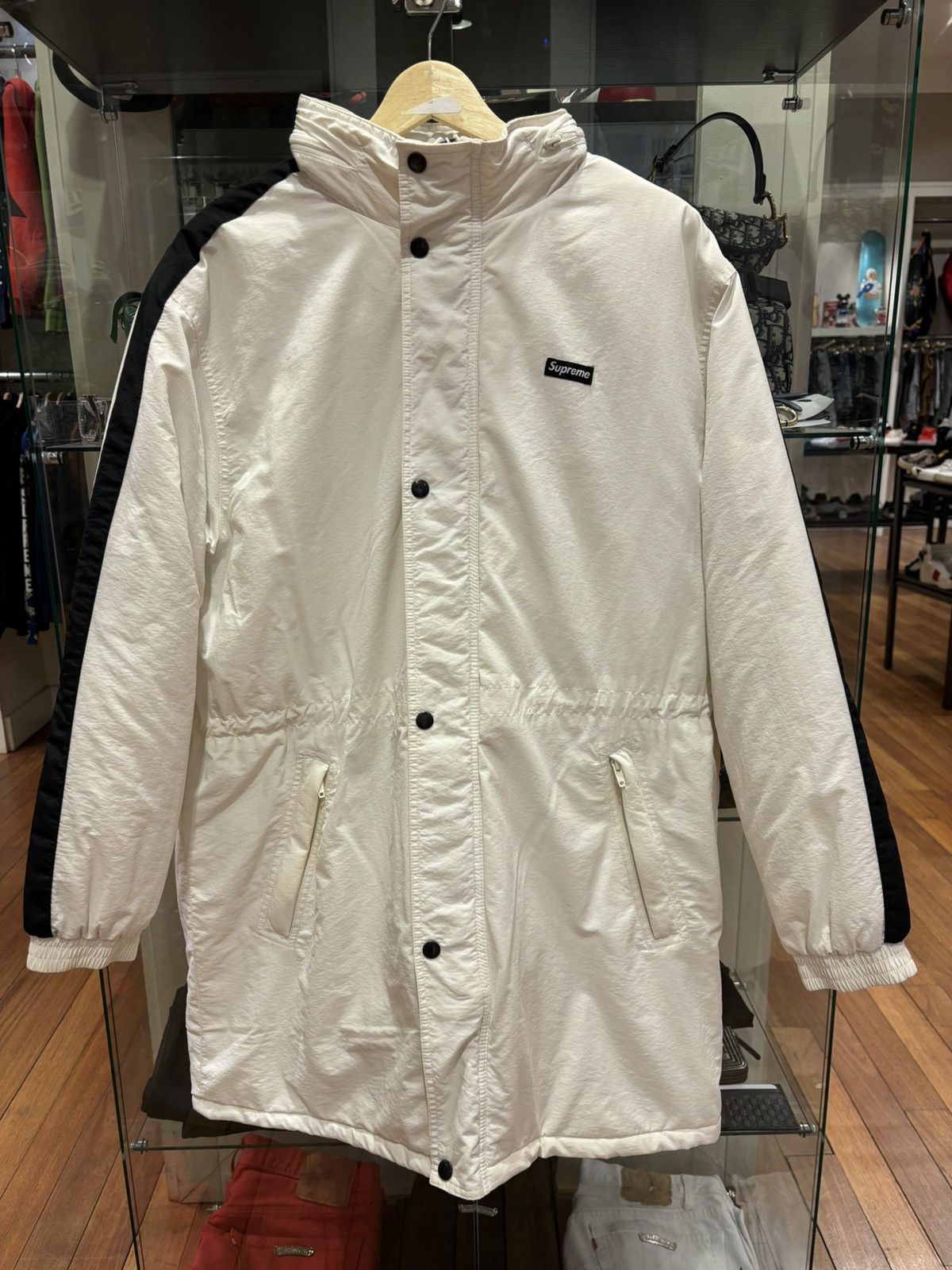 Supreme Supreme Stadium Parka White FW17 Size US M / EU 48-50 / 2 - 3 Thumbnail