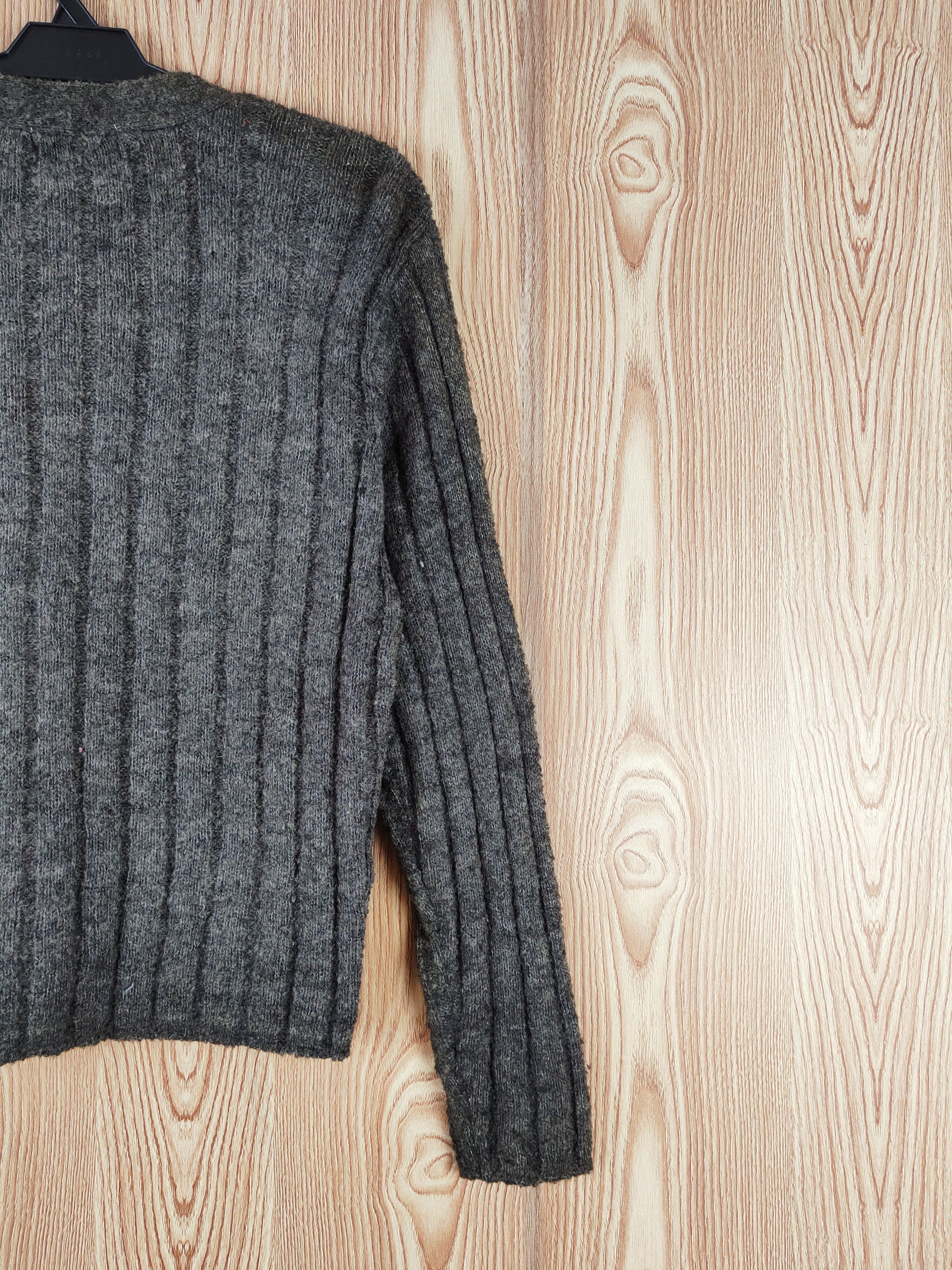 Aran Isles Knitwear × Japanese Brand Bellne Dark Gray Knitwear Cardigan #W587 Size M / US 6-8 / IT 42-44 - 10 Thumbnail