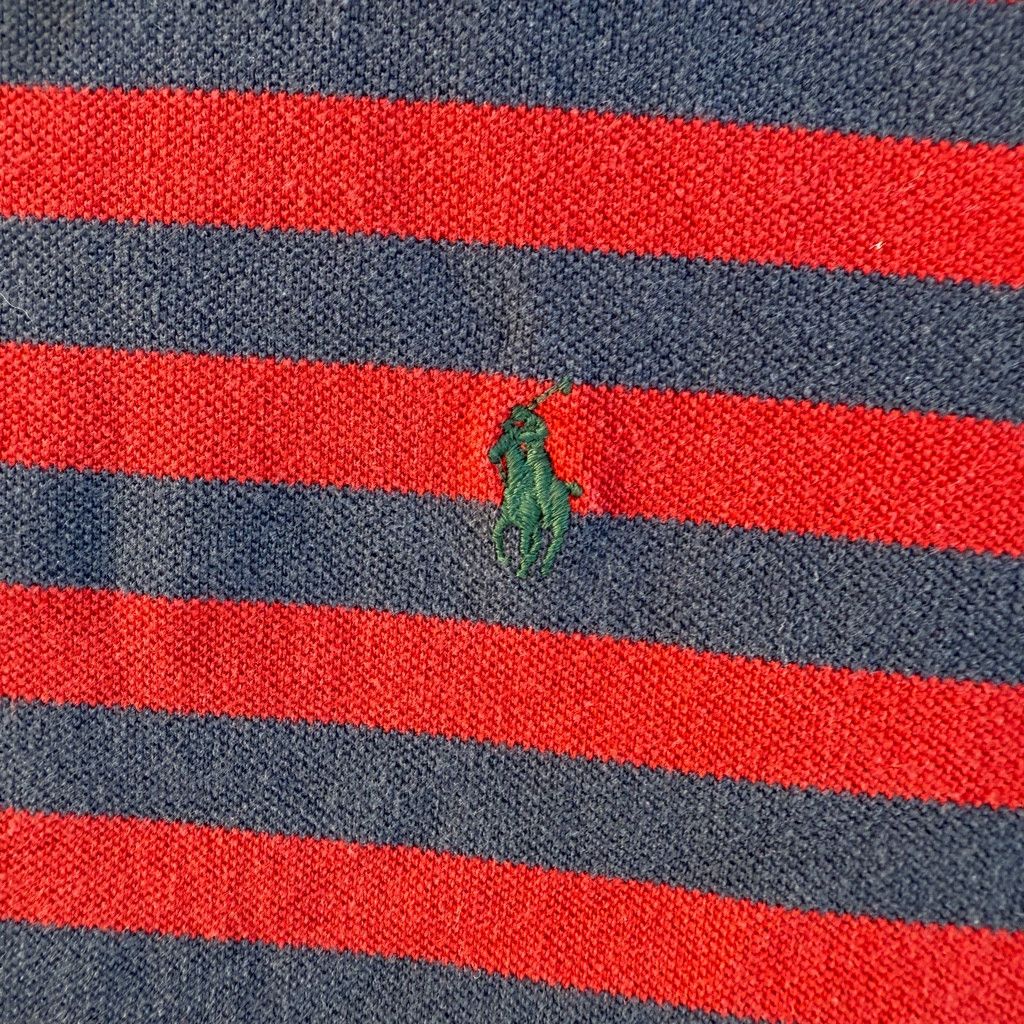 Polo Ralph Lauren Vintage Polo Ralph Lauren XXL Rugby Shirt Red Navy Stripes Size US XXL / EU 58 / 5 - 3 Thumbnail