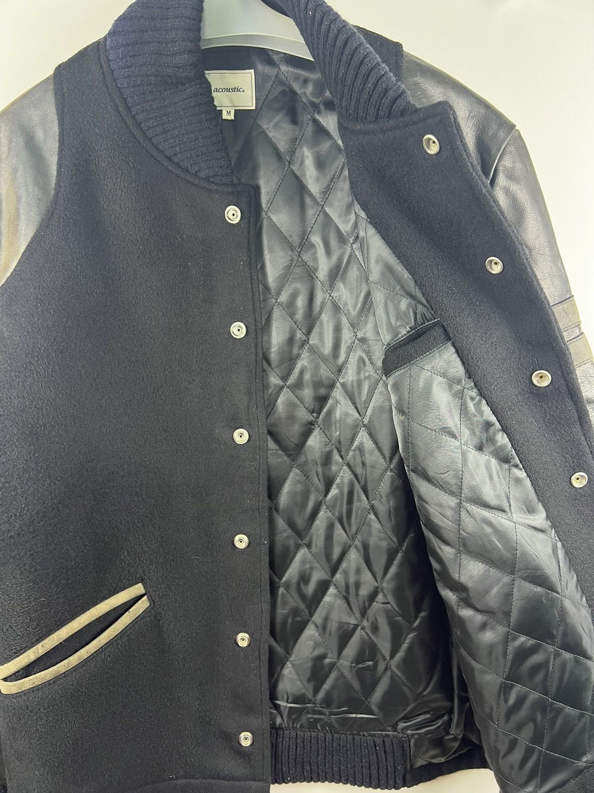 Other ⚡️ ACOUSTIC VINTAGE DISTRESSED VARSITY LEATHER JACKET - M Size US M / EU 48-50 / 2 - 9 Thumbnail