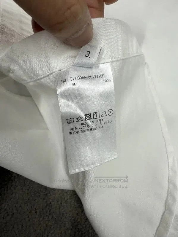 Thom Browne Thom Browne White Cotton Women's Shirt . Size XL / US 12-14 / IT 48-50 - 4 Thumbnail