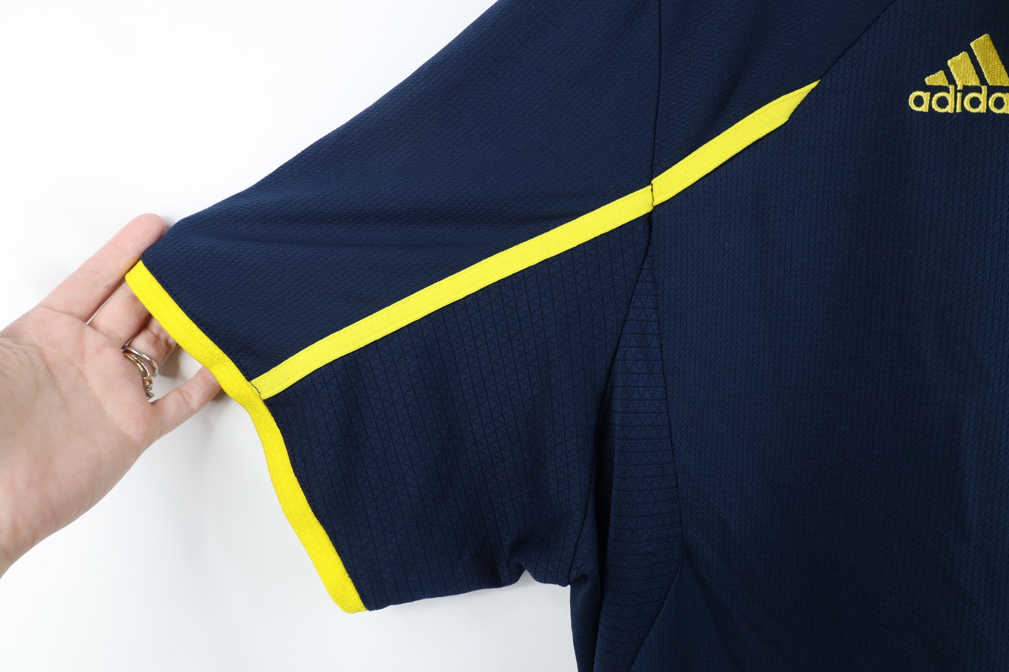 Adidas Adidas University of Michigan Football Polo Shirt Blue Size US XXL / EU 58 / 5 - 9 Thumbnail