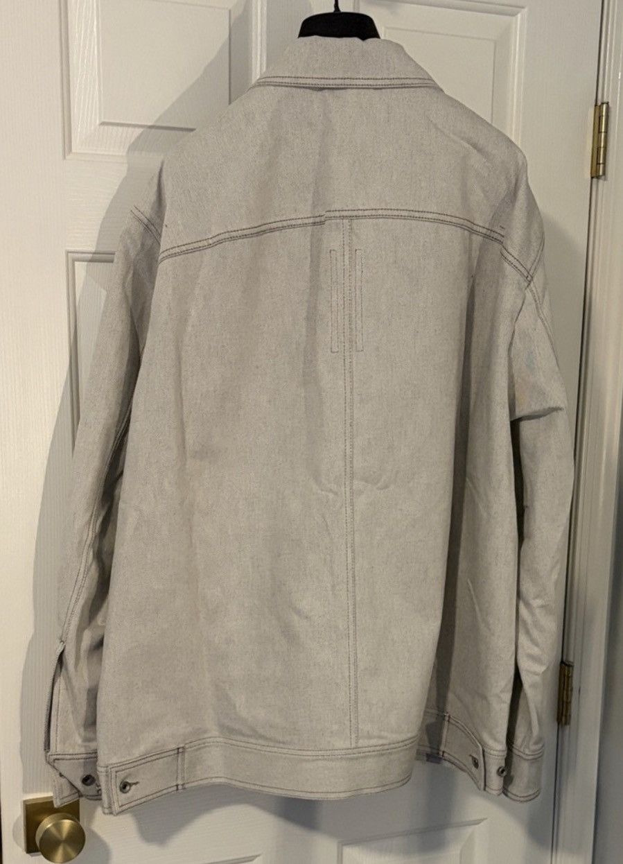 Rick Owens Drkshdw Rick Owens DRKSHDW Jumbo Worker Milk Melange Denim Jacket Size US XL / EU 56 / 4 - 6 Thumbnail