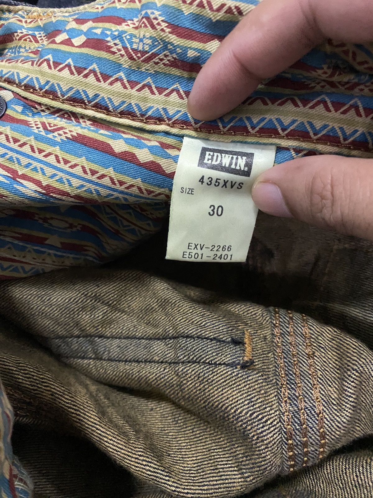 Japanese Brand Vintage edwin buckle back rusty pants Size US 30 / EU 46 - 9 Thumbnail