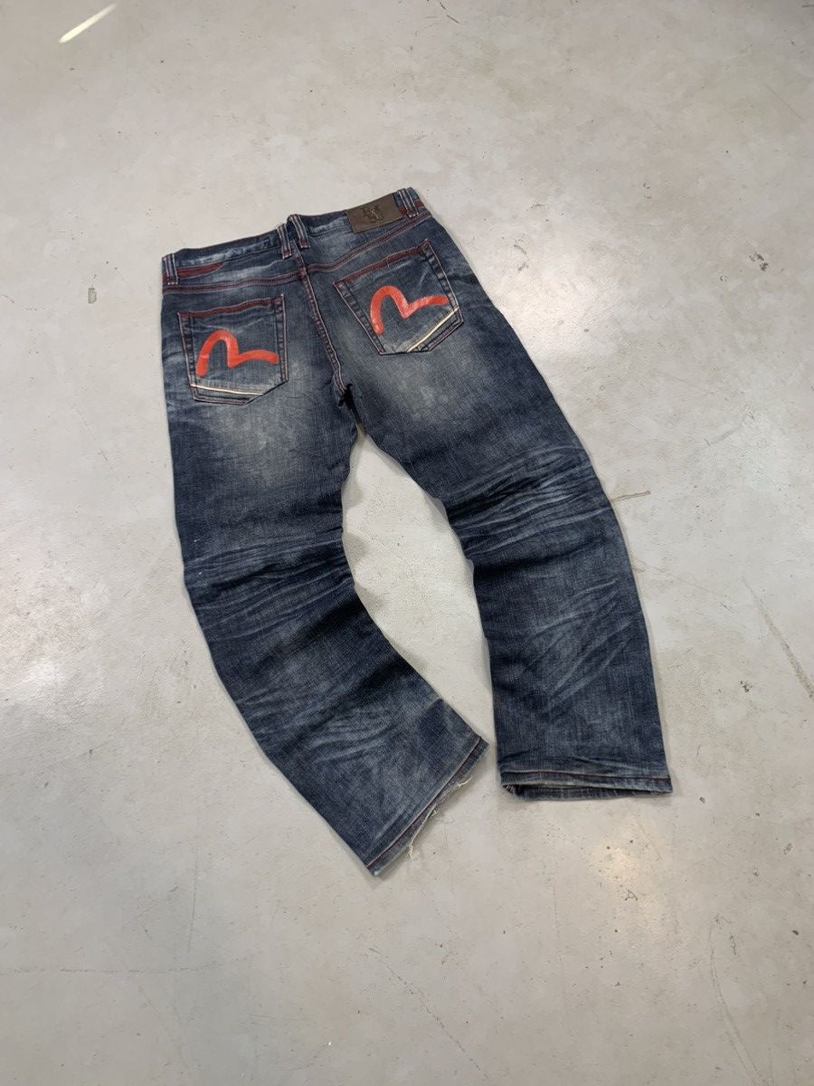 Vintage Evisu inspired seagull baggy denim