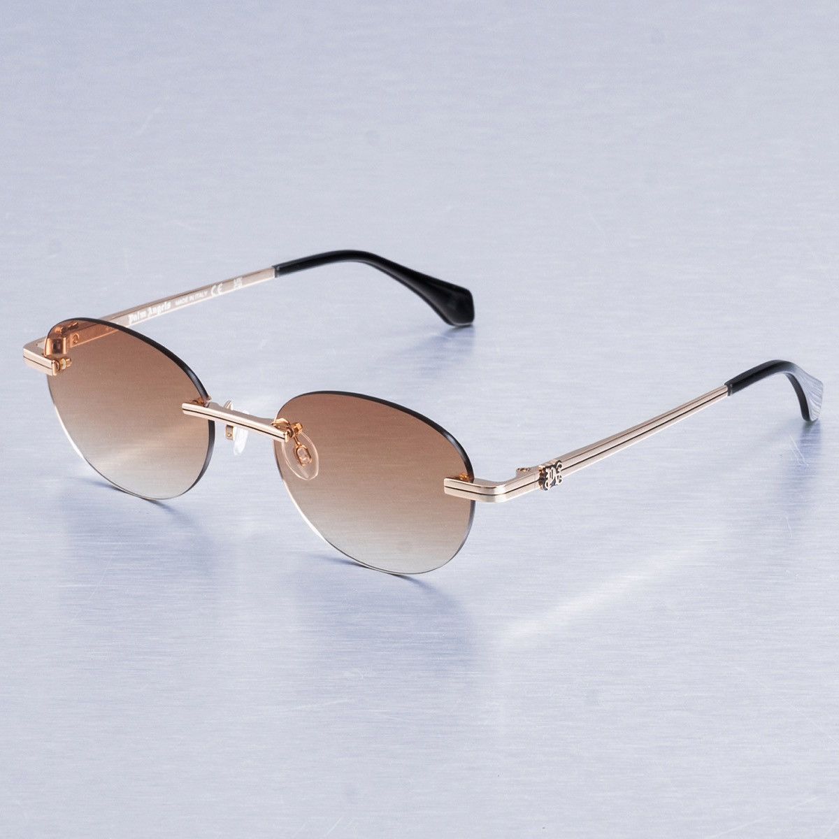 Palm Angels PALM ANGELS CRYSTAL GOLD ORANGE GRADIENT SUNGLASSES Size ONE SIZE - 2 Thumbnail