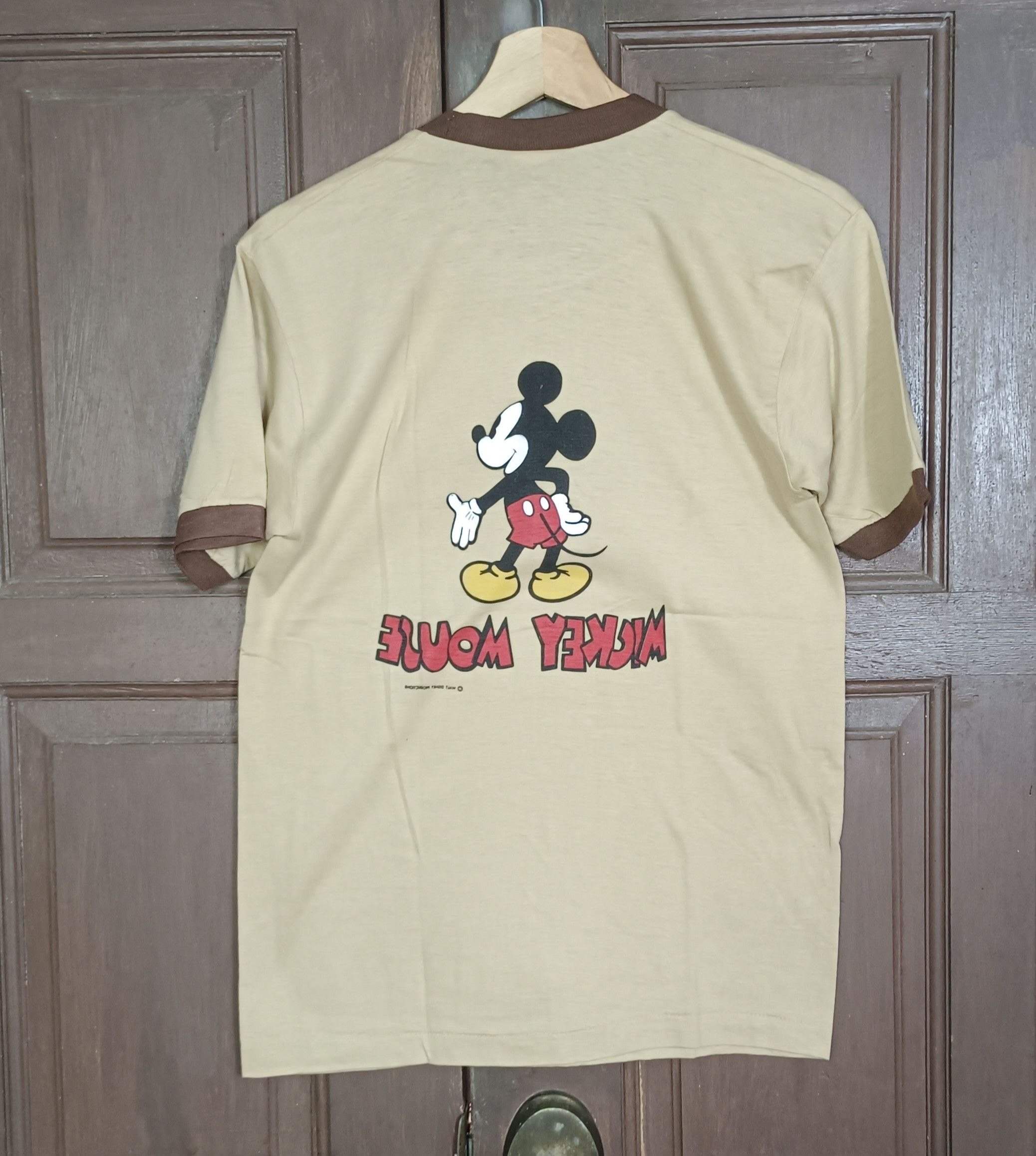 Mickey Mouse Vintage 70s🔥 Mickey Mouse Screen Mirror Ringer Size US S / EU 44-46 / 1 - 2 Thumbnail