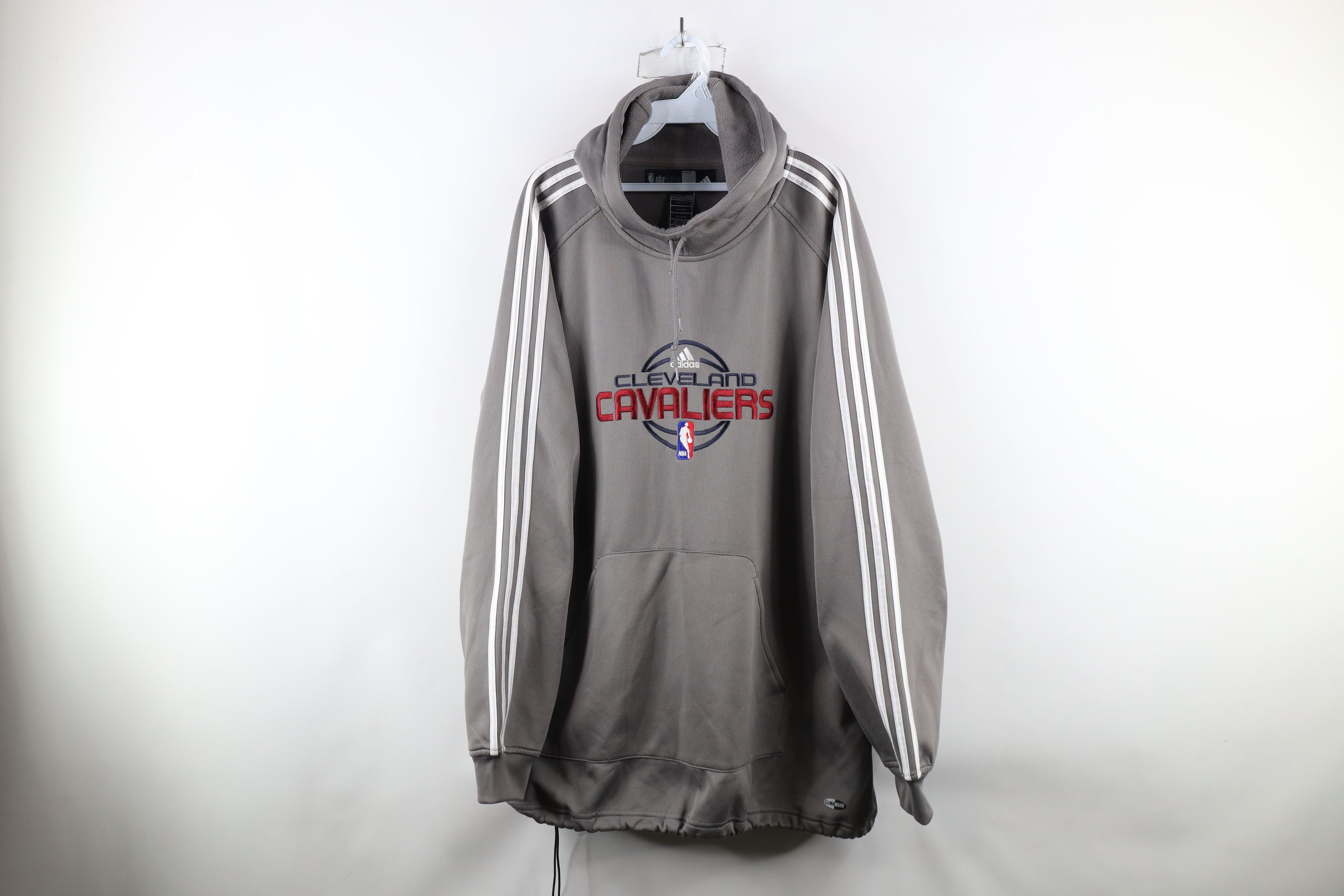 Vintage Adidas Cleveland Cavaliers Basketball Hoodie Gray