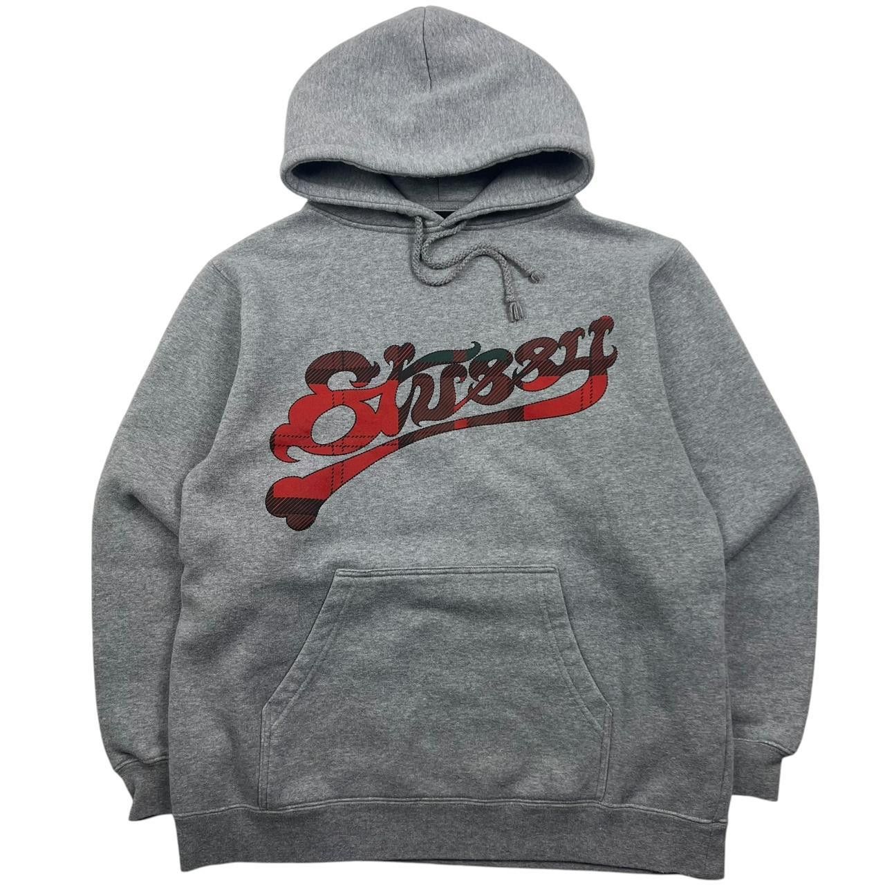 Stussy Vintage 2000s Stussy Tartan Logo Pullover Hoodie - Small Size US S / EU 44-46 / 1 - 1 Thumbnail