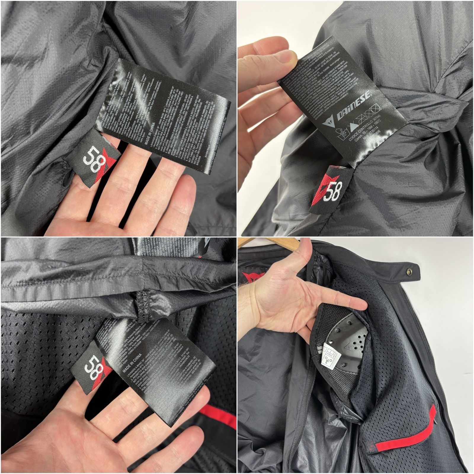 Dainese Mens Dainese Air Frame Textile Motorcycle Jacket Black 58 Size US L / EU 52-54 / 3 - 9 Thumbnail