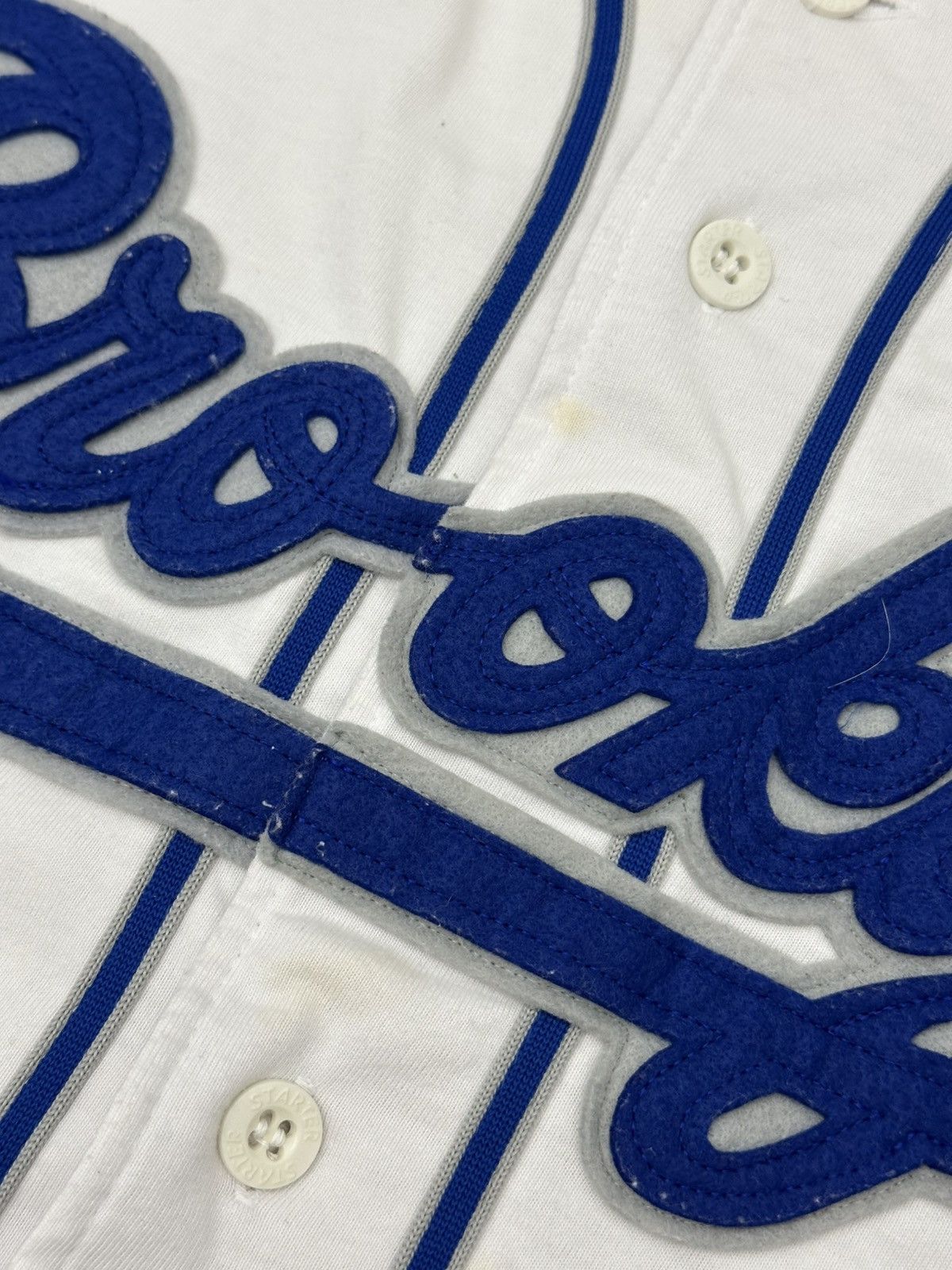 Starter Vintage 90s Brooklyn Dodgers Tailsweep Starter Jersey XL Size US XL / EU 56 / 4 - 8 Thumbnail