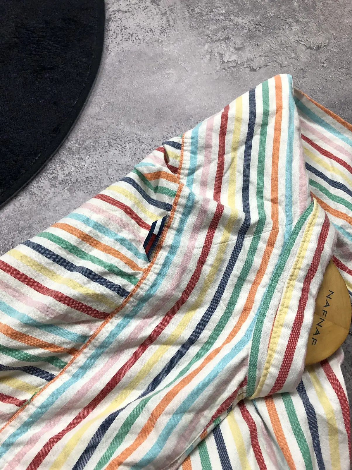 Tommy Hilfiger TOMMY HILFIGER Jeans Multicolour Shirt Mini Logo Slim Fit Size US L / EU 52-54 / 3 - 12 Thumbnail