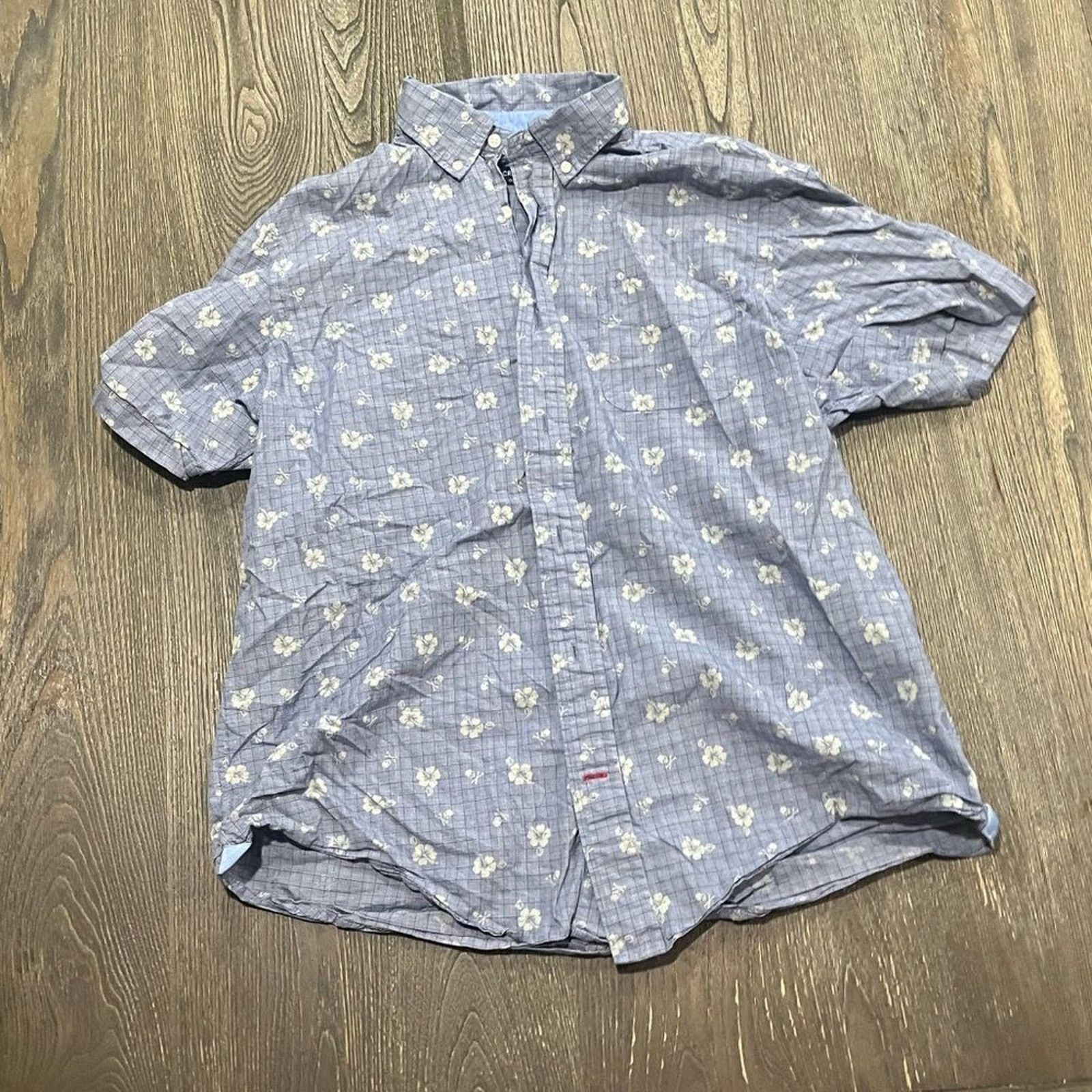 Daniel Cremieux Cremieux Classics Mens Shirt Button Down Floral Plaid L Size US L / EU 52-54 / 3 - 1 Thumbnail