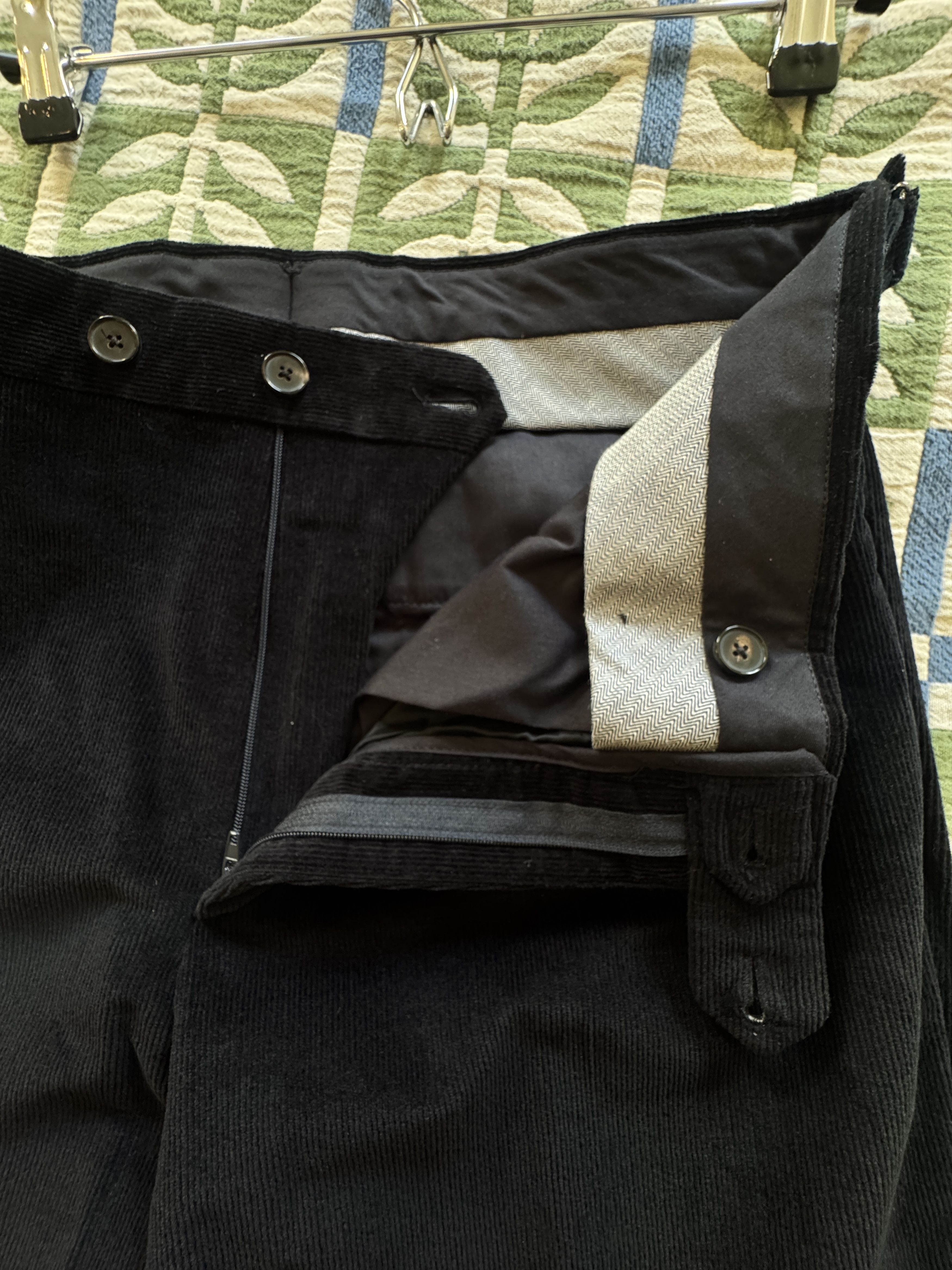 Other Trunk Clothiers Wigmore Italian Needlecord Trousers Navy Size US 32 / EU 48 - 7 Thumbnail