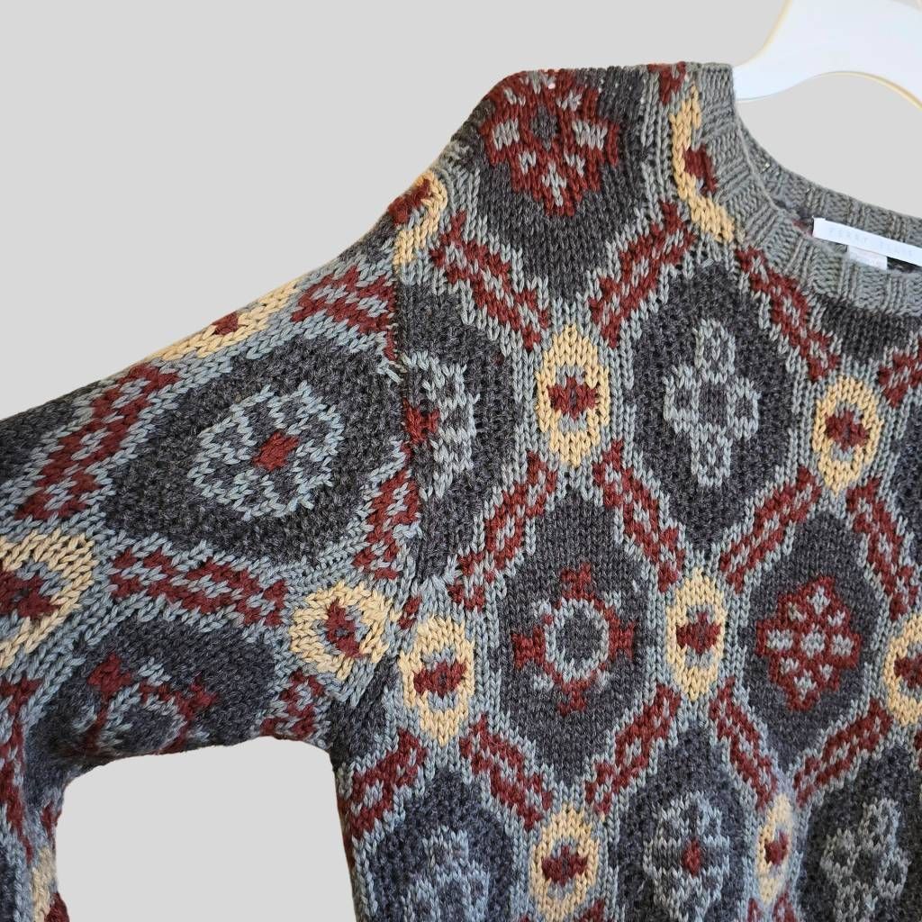 Perry Ellis Vintage Perry Ellis Sweater Men’s L 90s Wool Blend Grunge Re Size US L / EU 52-54 / 3 - 6 Thumbnail