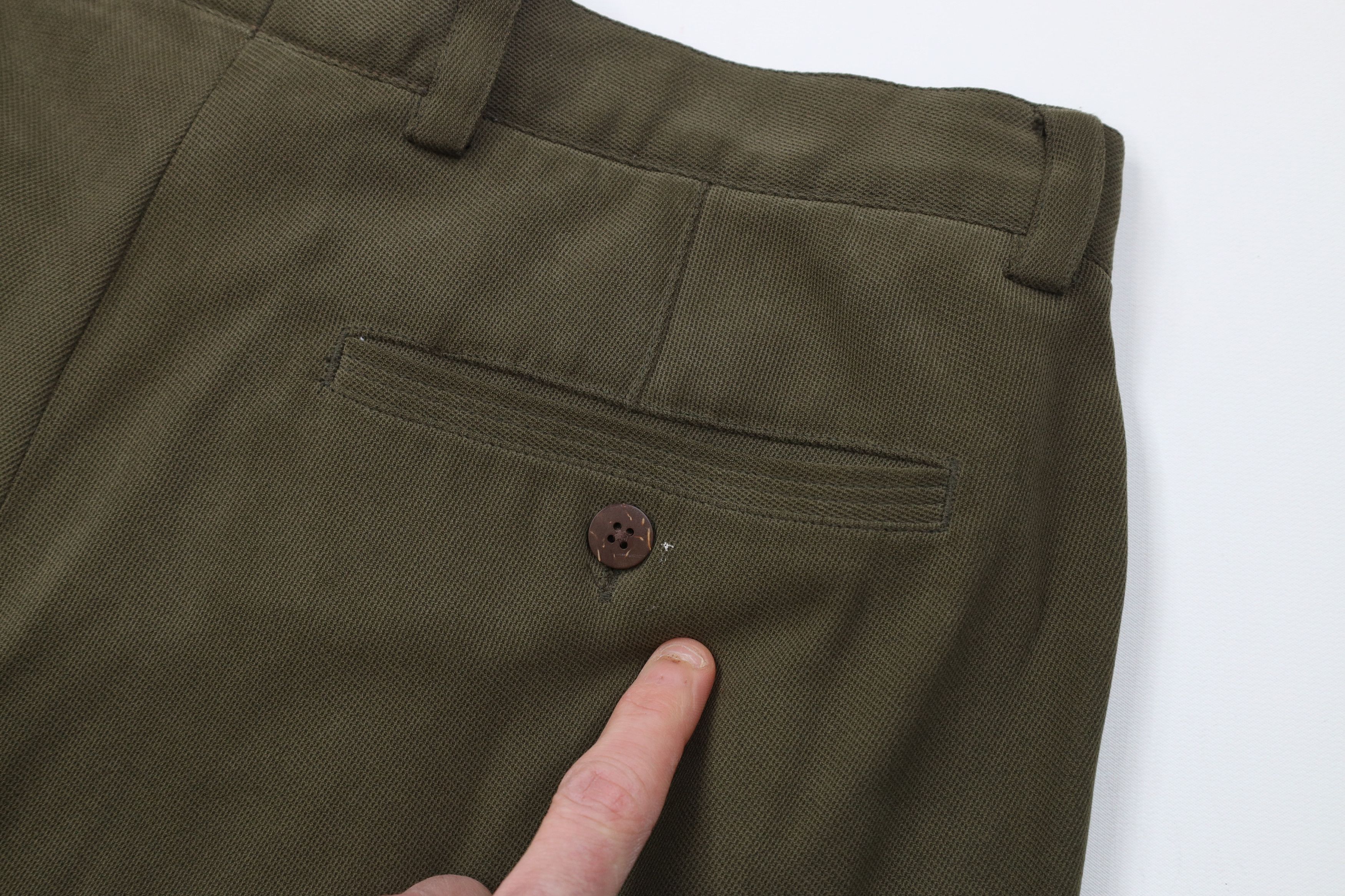 Tommy Bahama Vintage 90s Tommy Bahama Wide Leg Chino Pants Trousers Green Size US 36 / EU 52 - 15 Thumbnail
