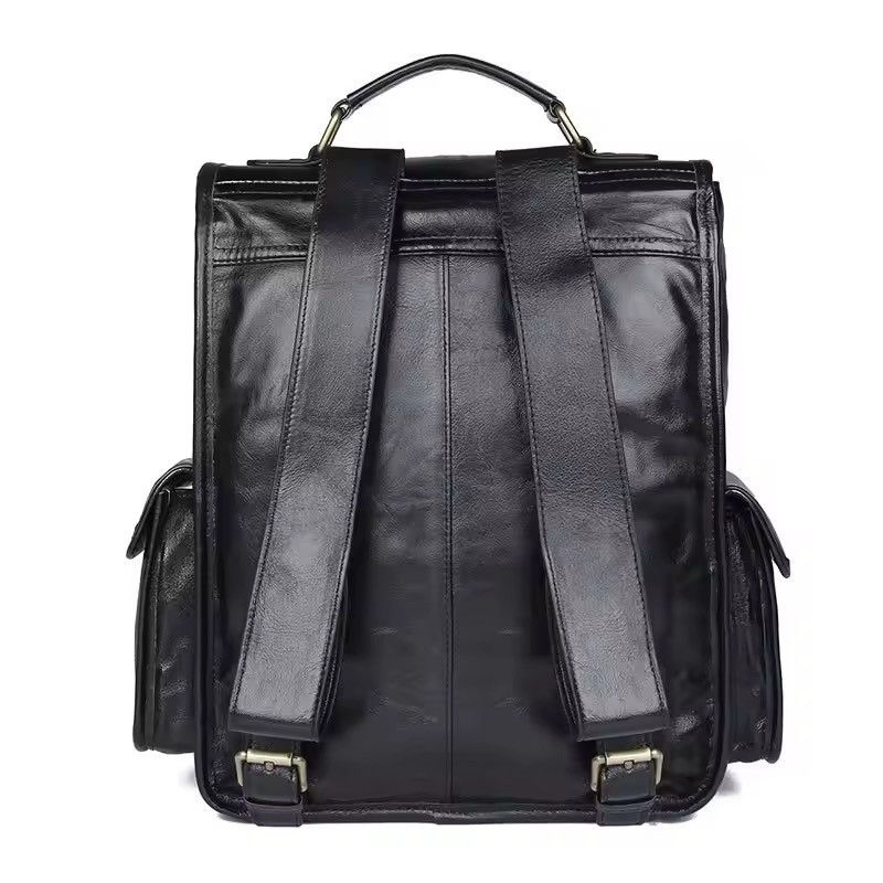 Genuine Leather Soft Genuine Leather Handmade Backpack Size ONE SIZE - 4 Thumbnail
