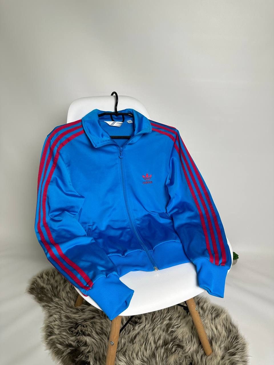 Adidas × Vintage BALENCIAGA STYLE ADIDAS Blue FULL ZIP Size S / US 4 / IT 40 - 1 Thumbnail