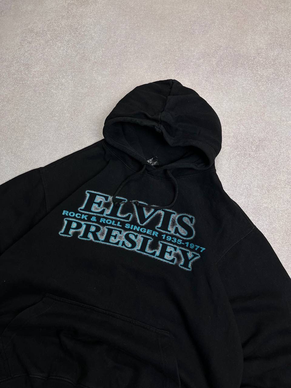 Vintage Elvis Presley Rock Singer Boxy Hoodie Y2K XL