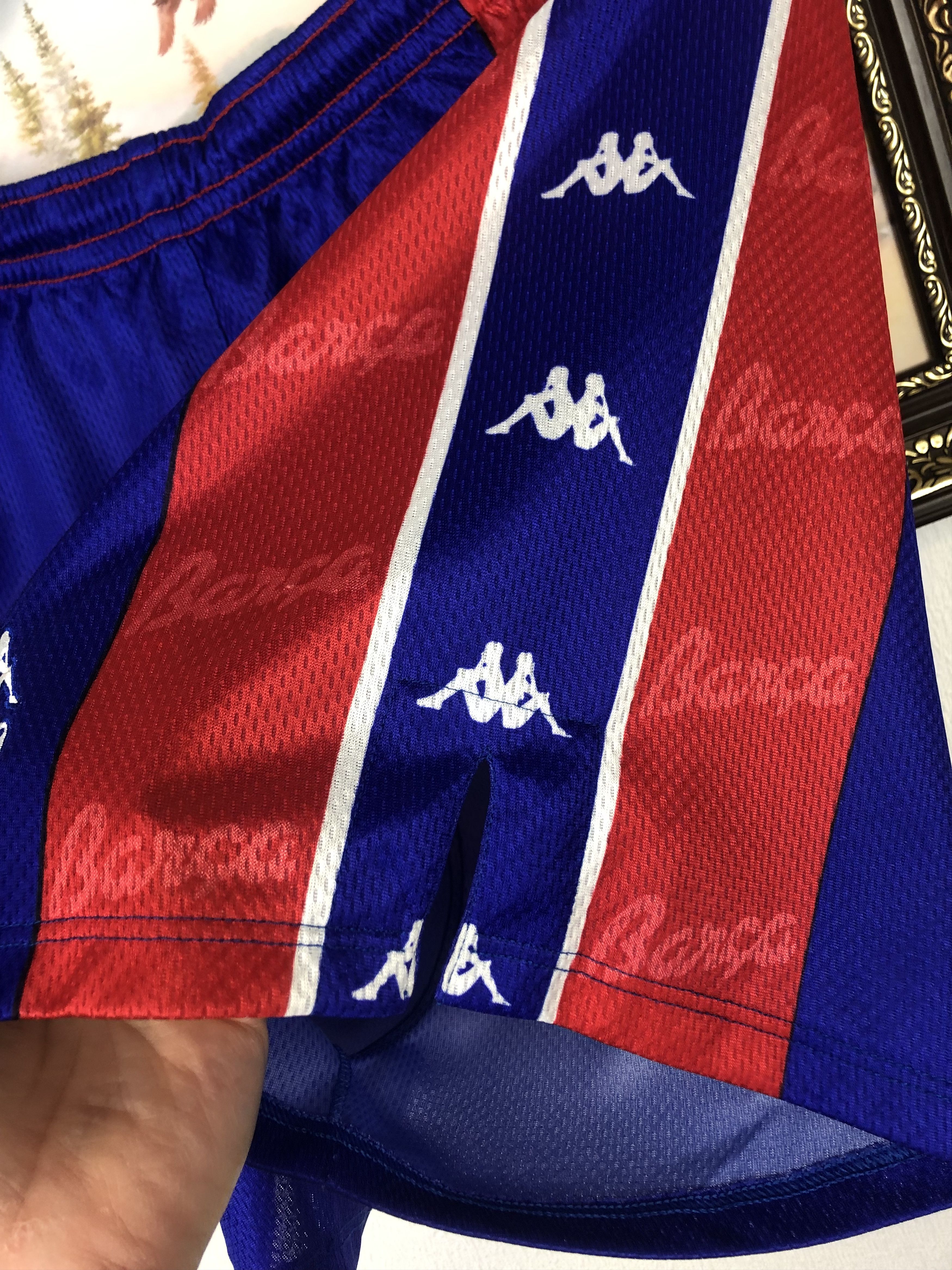 Kappa Vintage Kappa FC Barcelona Football Shorts Soccer Blue S/M Size US 32 / EU 48 - 4 Thumbnail