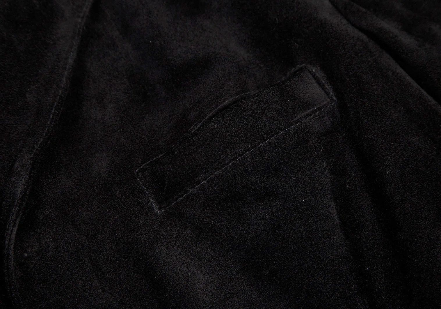 Jean Paul Gaultier Suede Snap Button Jacket in Black, Size 48 Size US M / EU 48-50 / 2 - 4 Thumbnail