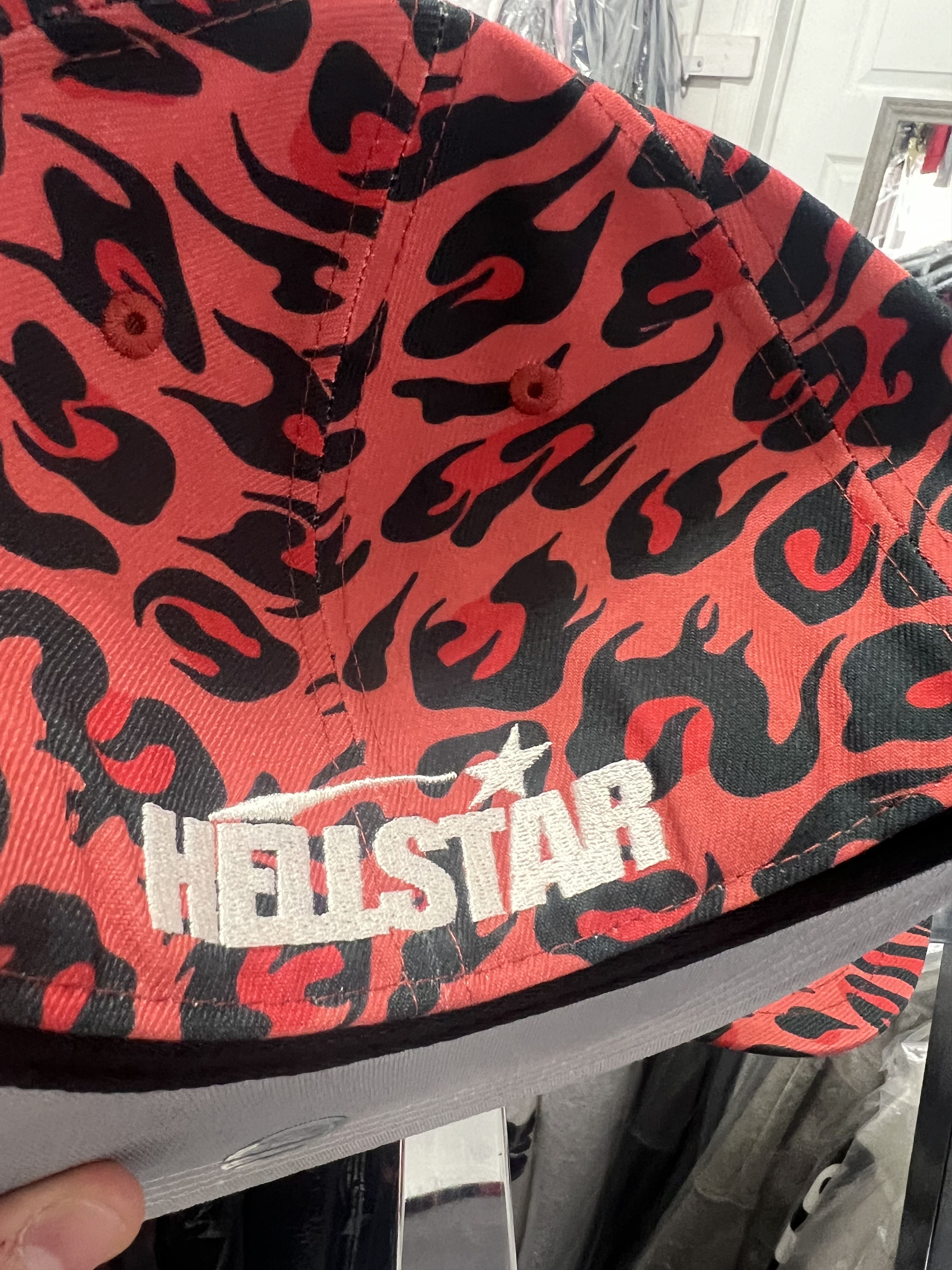 帽子 Hellstar cap / Cheetah Print Fitted Hat Hellstar Logo Fitted Hat Cheetah Grey Black | eBay