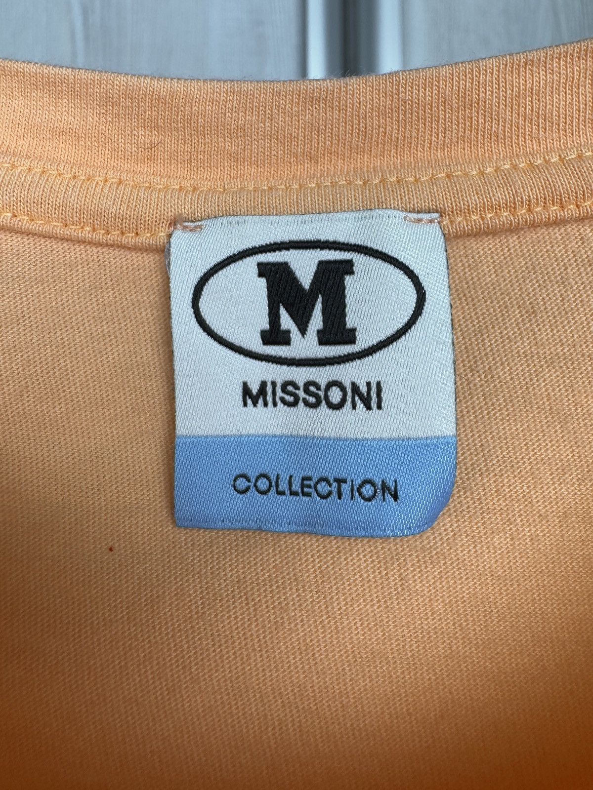 Missoni M Missoni Sport Printed Cotton Tee Short Sleeve Peach Colour Size S / US 4 / IT 40 - 8 Thumbnail