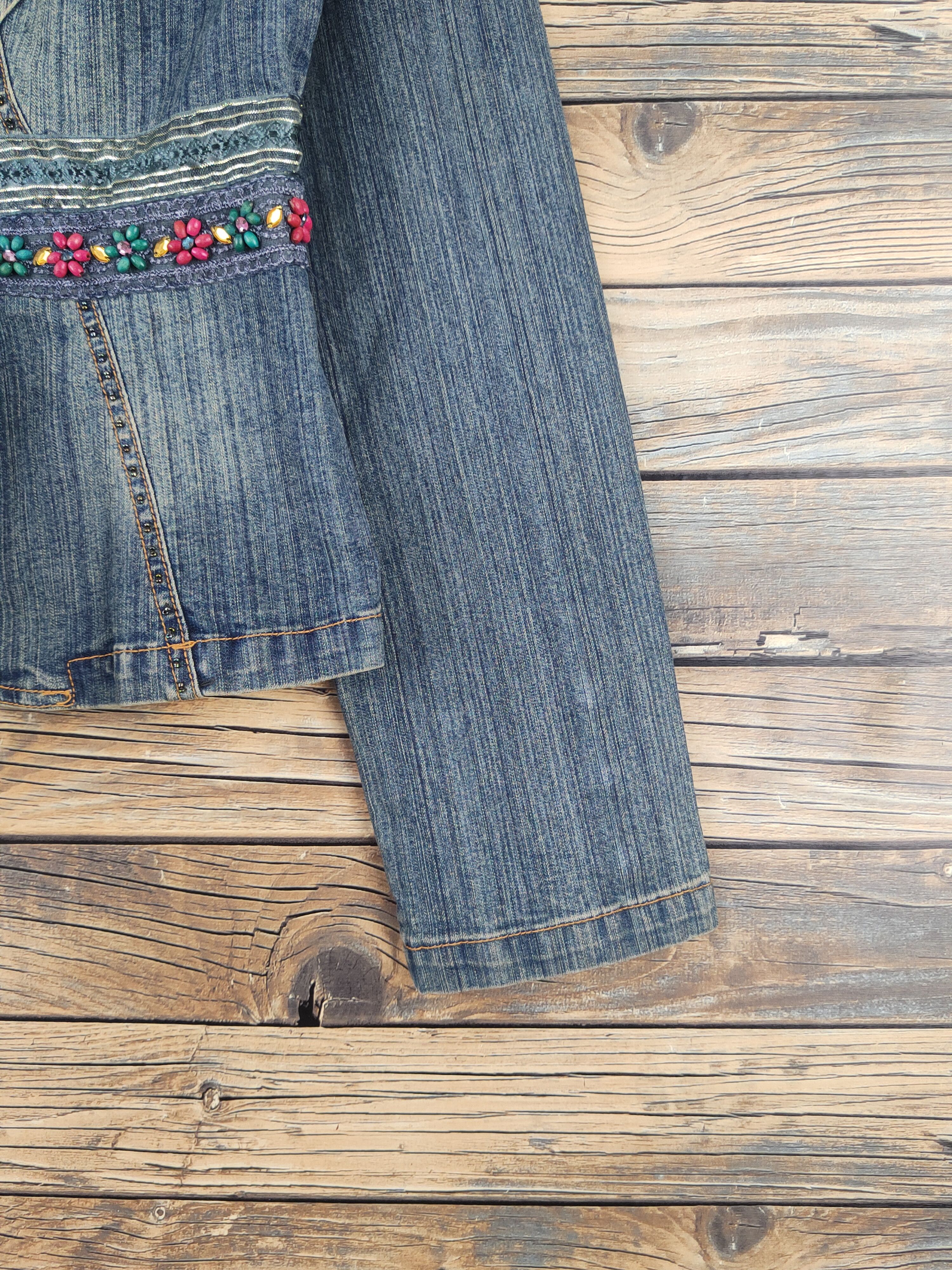 Japanese Brand Japanese Brand Blue Distressed Denim jacket #W2249 Size M / US 6-8 / IT 42-44 - 6 Thumbnail