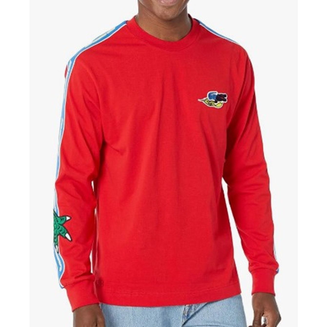 Lacoste Lacoste Men's Long Sleeve Graphic embroidery Shirt 3XL Red Size US XXL / EU 58 / 5 - 1 Thumbnail