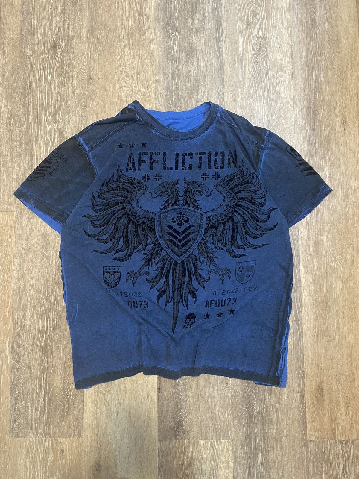 Affliction × Vintage Crazy grunge Vintage Affliction shirt Size US XL / EU 56 / 4 - 1 Thumbnail